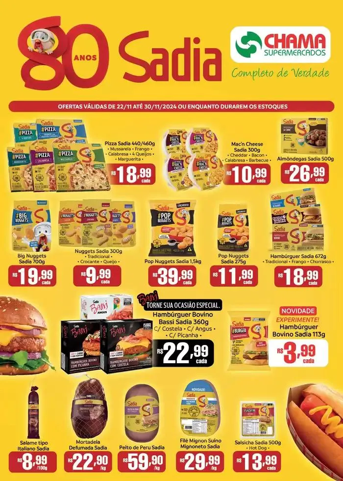 Encarte de Tabloide Ofertas Sadia e Perdigao 25 de novembro até 30 de novembro 2024 - Pagina 1