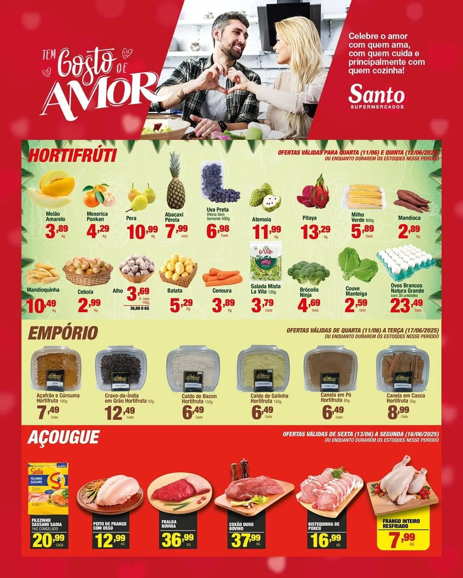Encarte de Catálogo Santo Supermercados 11 de junho até 17 de junho 2025 - Pagina 1