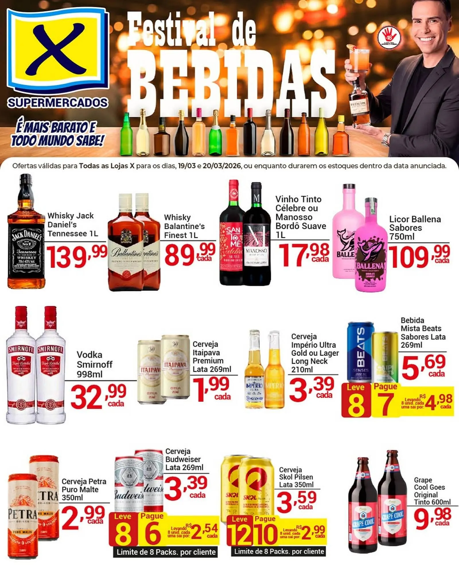 Encarte de Folheto X Supermercados 19 de março até 20 de março 2026 - Pagina 2