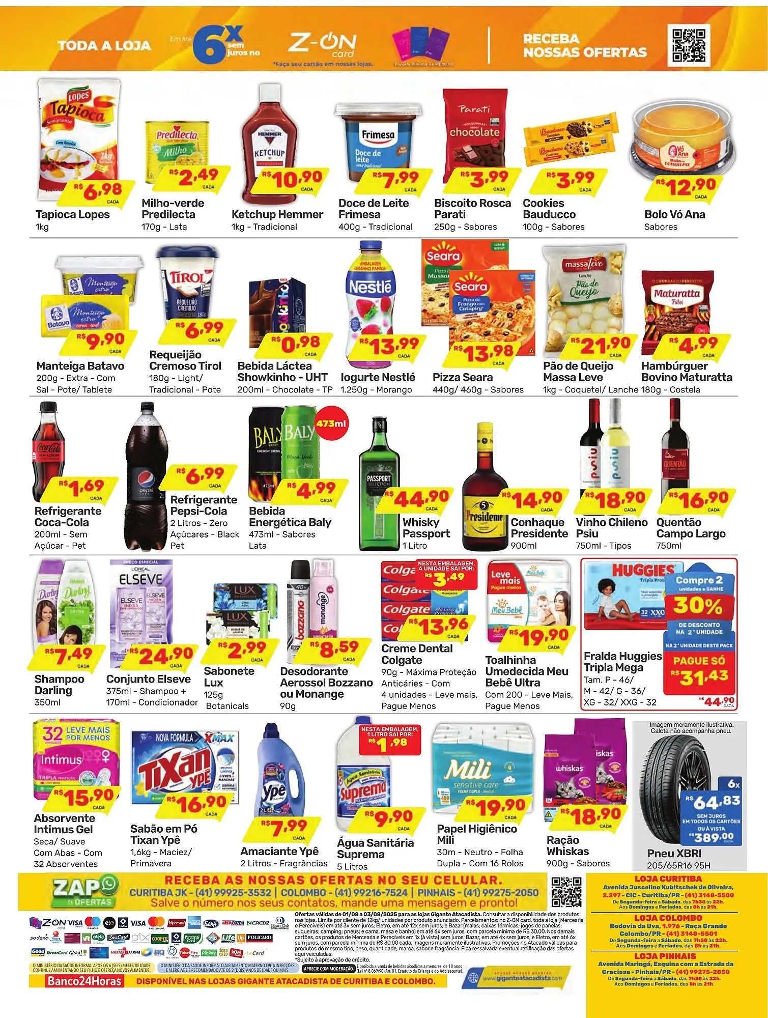 Encarte de Catálogo Gigante Atacadista 1 de agosto até 3 de agosto 2025 - Pagina 2