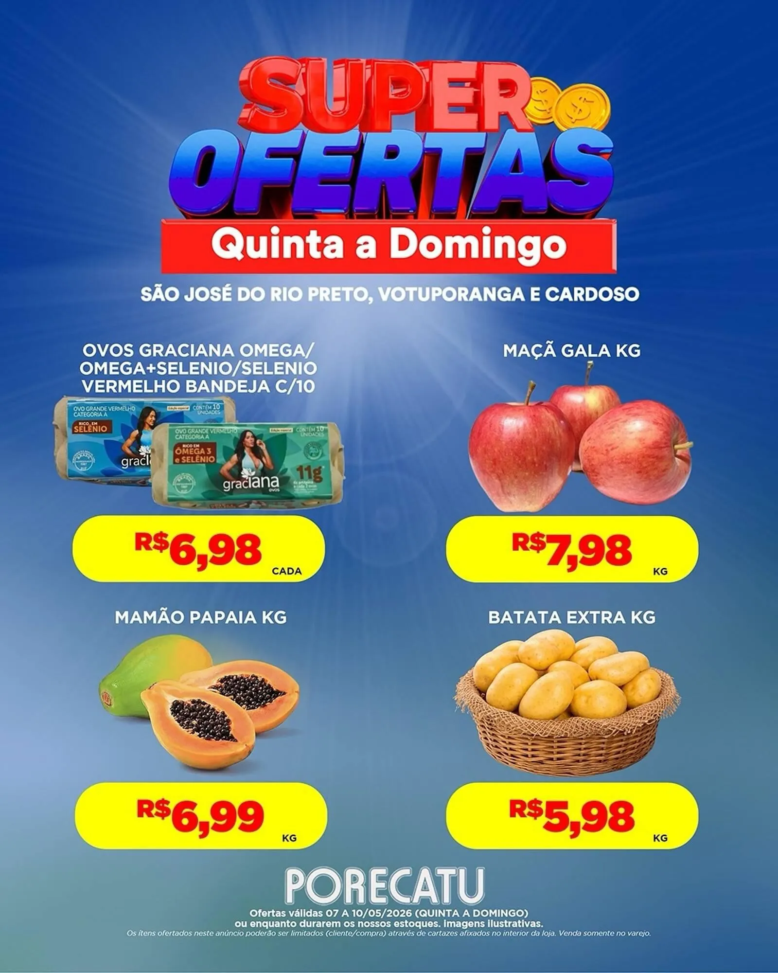 Encarte de Catálogo Supermercado Porecatu 7 de maio até 10 de maio 2026 - Pagina 9