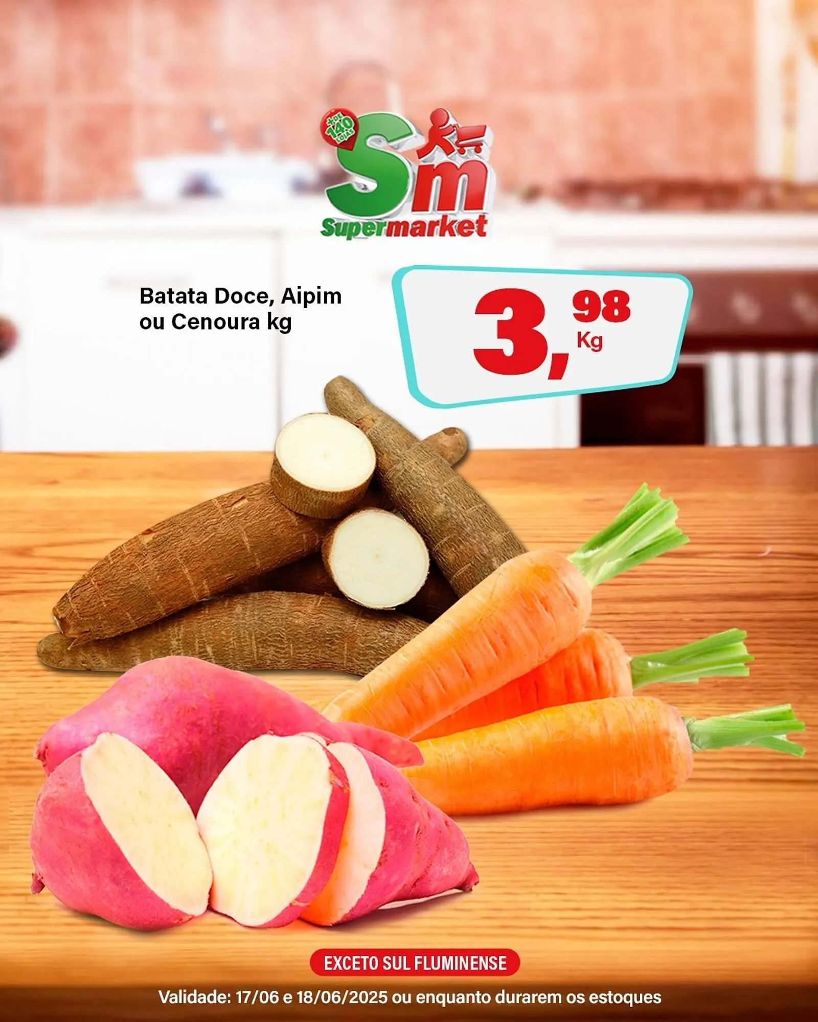 Encarte de Catálogo Rede Supermarket 17 de junho até 18 de junho 2025 - Pagina 1