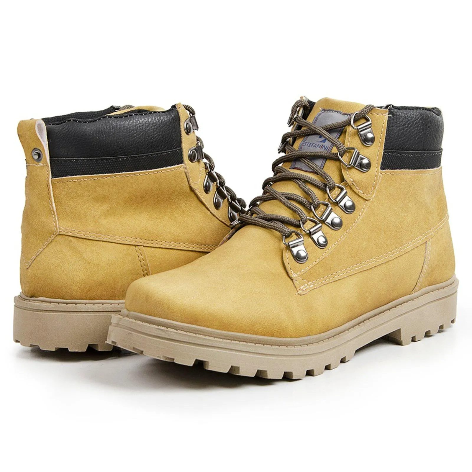 Bota Masculina Casual Coturno Worker Amarelo
