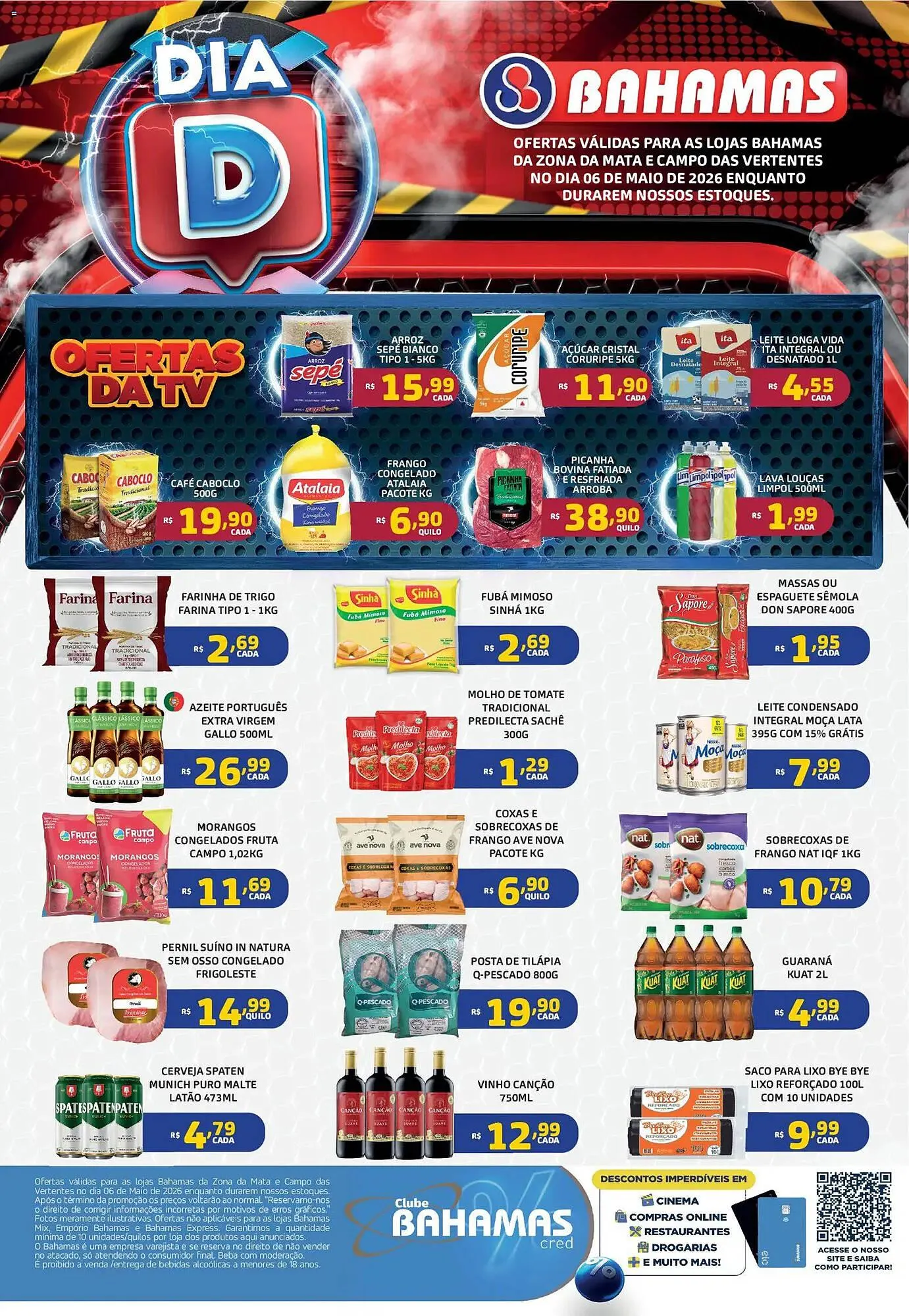 Encarte de Catálogo Bahamas Supermercados 6 de maio até 6 de maio 2026 - Pagina 1