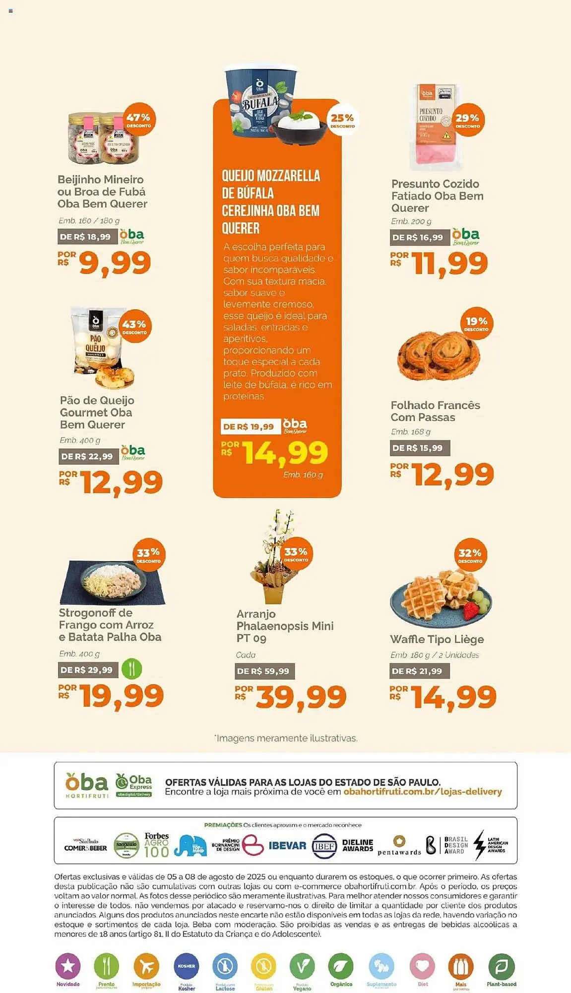 Encarte de Catálogo Oba Hortifruti 5 de agosto até 8 de agosto 2025 - Pagina 8