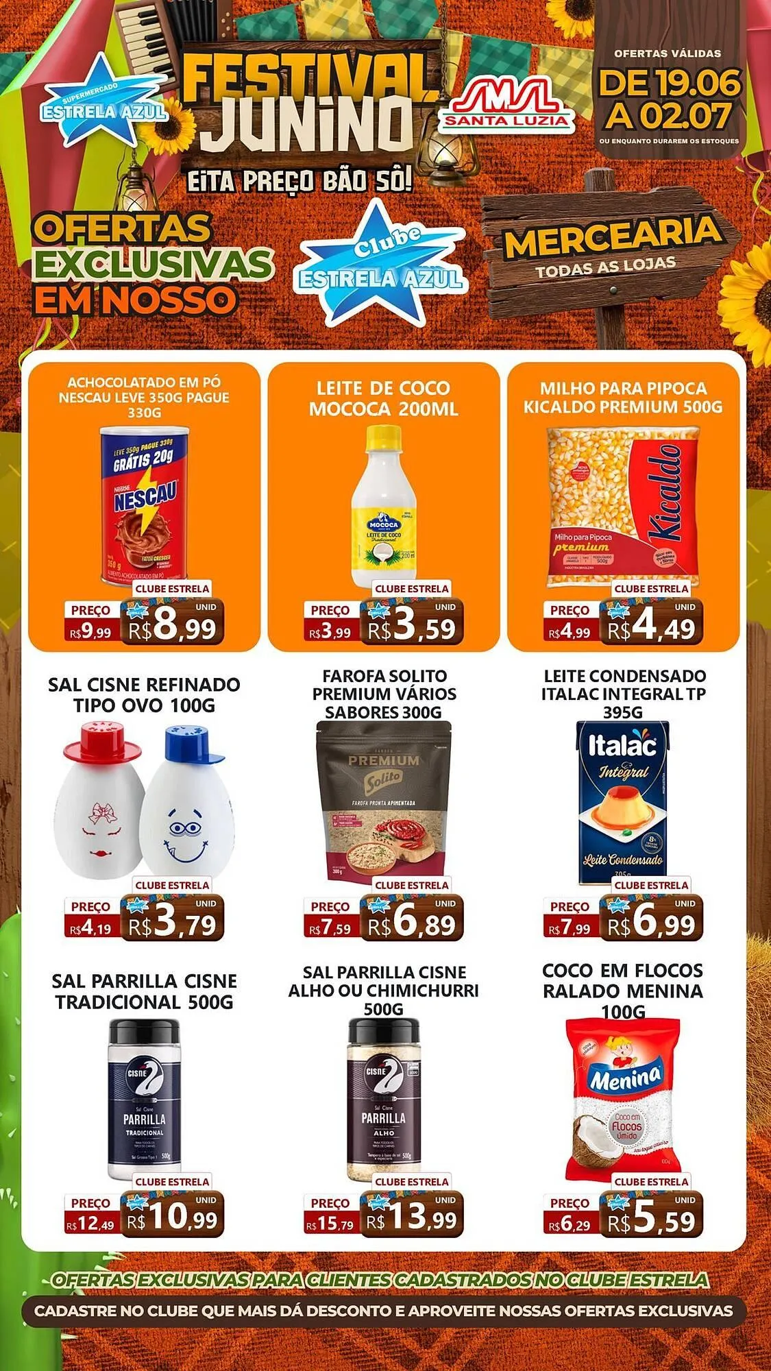 Encarte de Catálogo Supermercado Estrela Azul 30 de junho até 2 de julho 2025 - Pagina 1