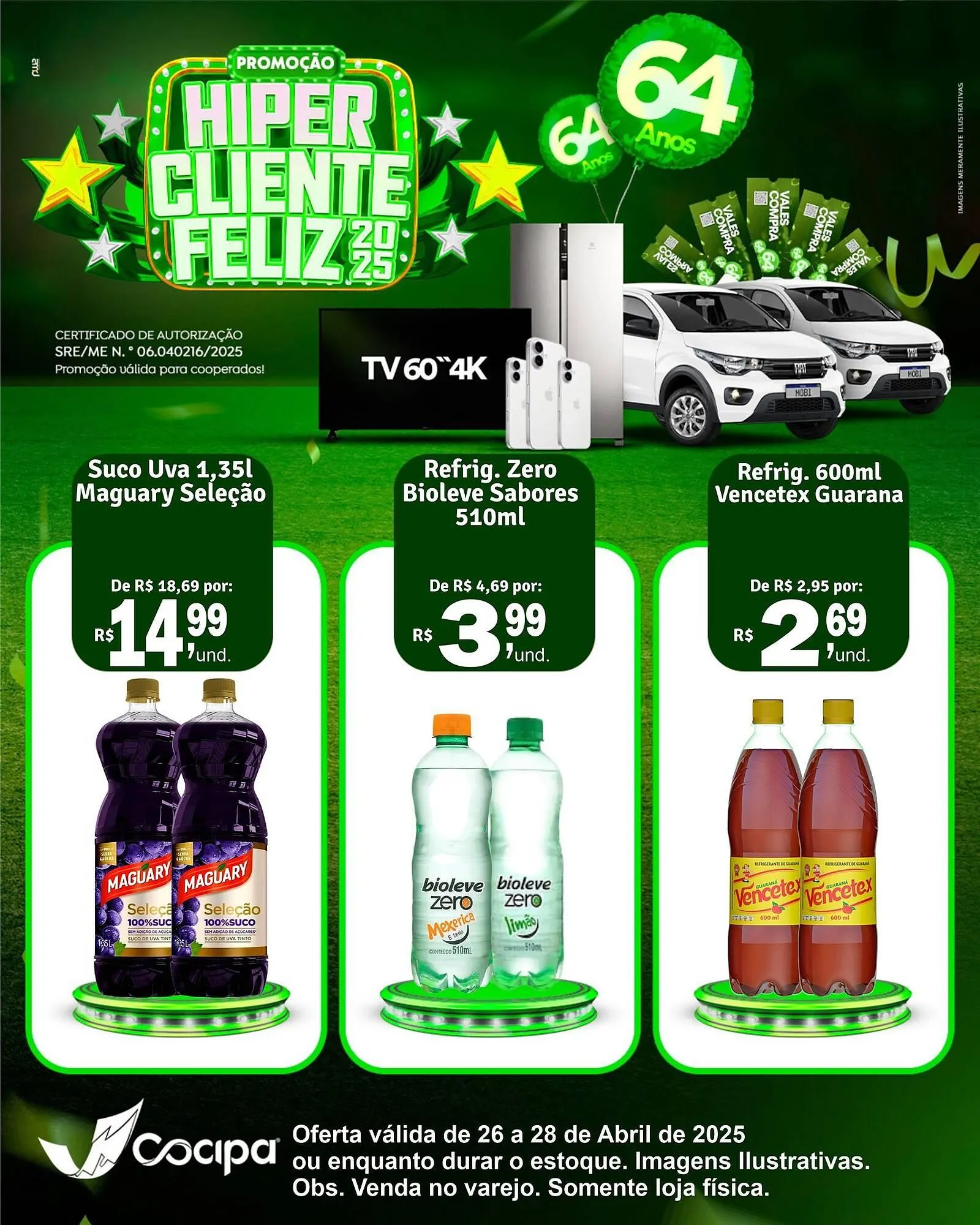 Encarte de Catálogo Cocipa 26 de abril até 28 de abril 2025 - Pagina 1
