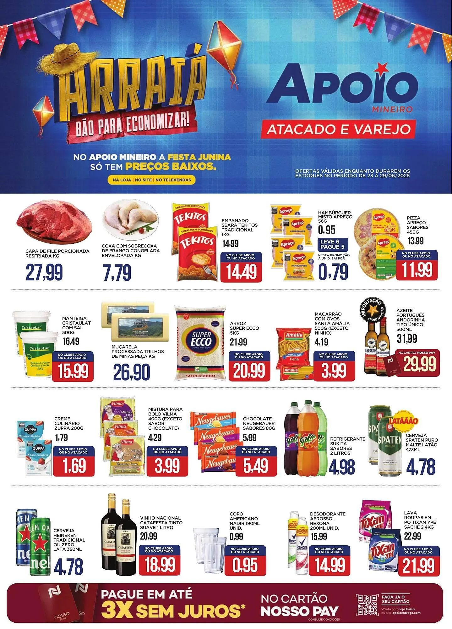 Encarte de Catálogo Apoio Mineiro 23 de junho até 29 de junho 2025 - Pagina 1