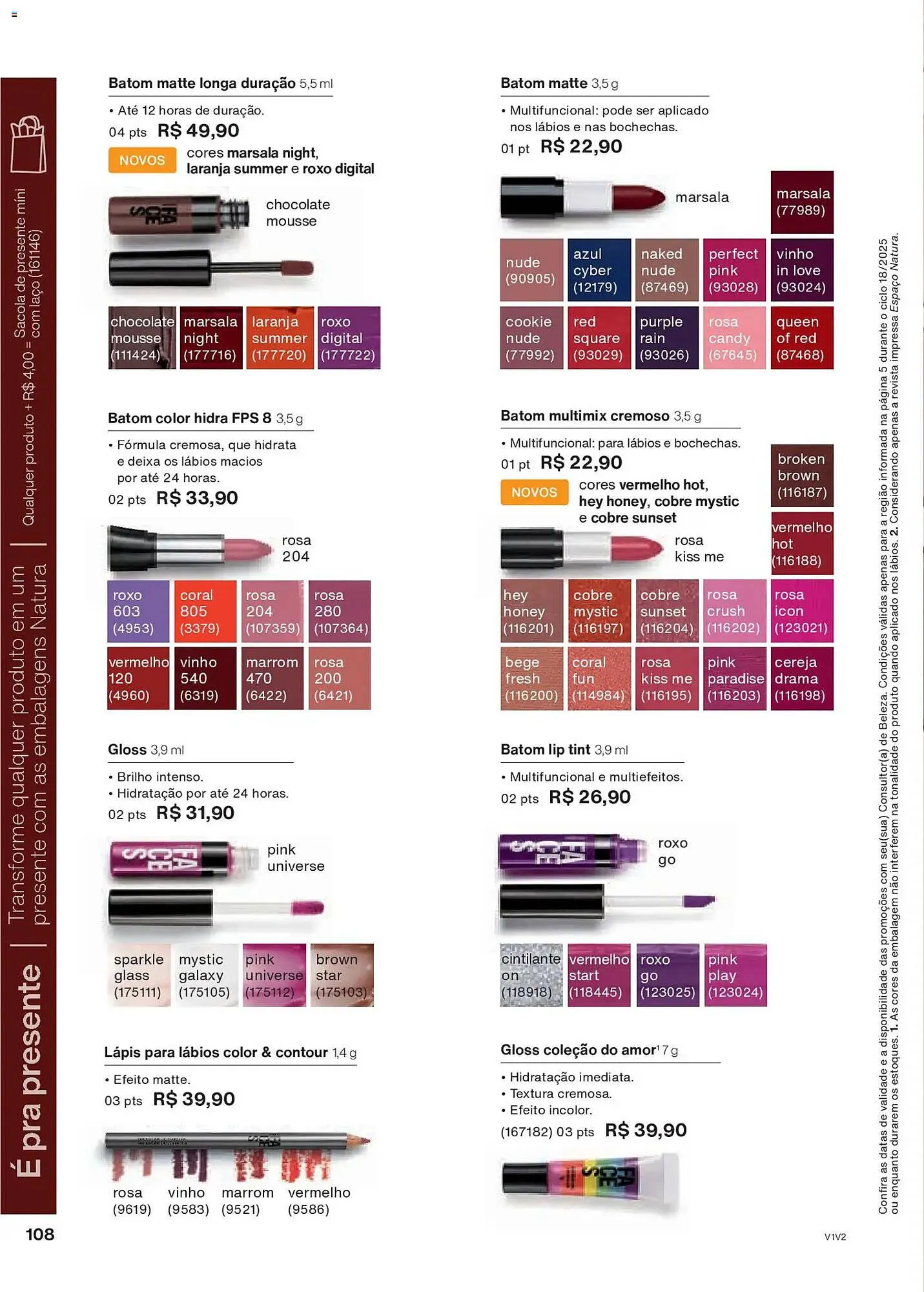 Encarte de Catálogo Natura 30 de outubro até 27 de novembro 2025 - Pagina 108