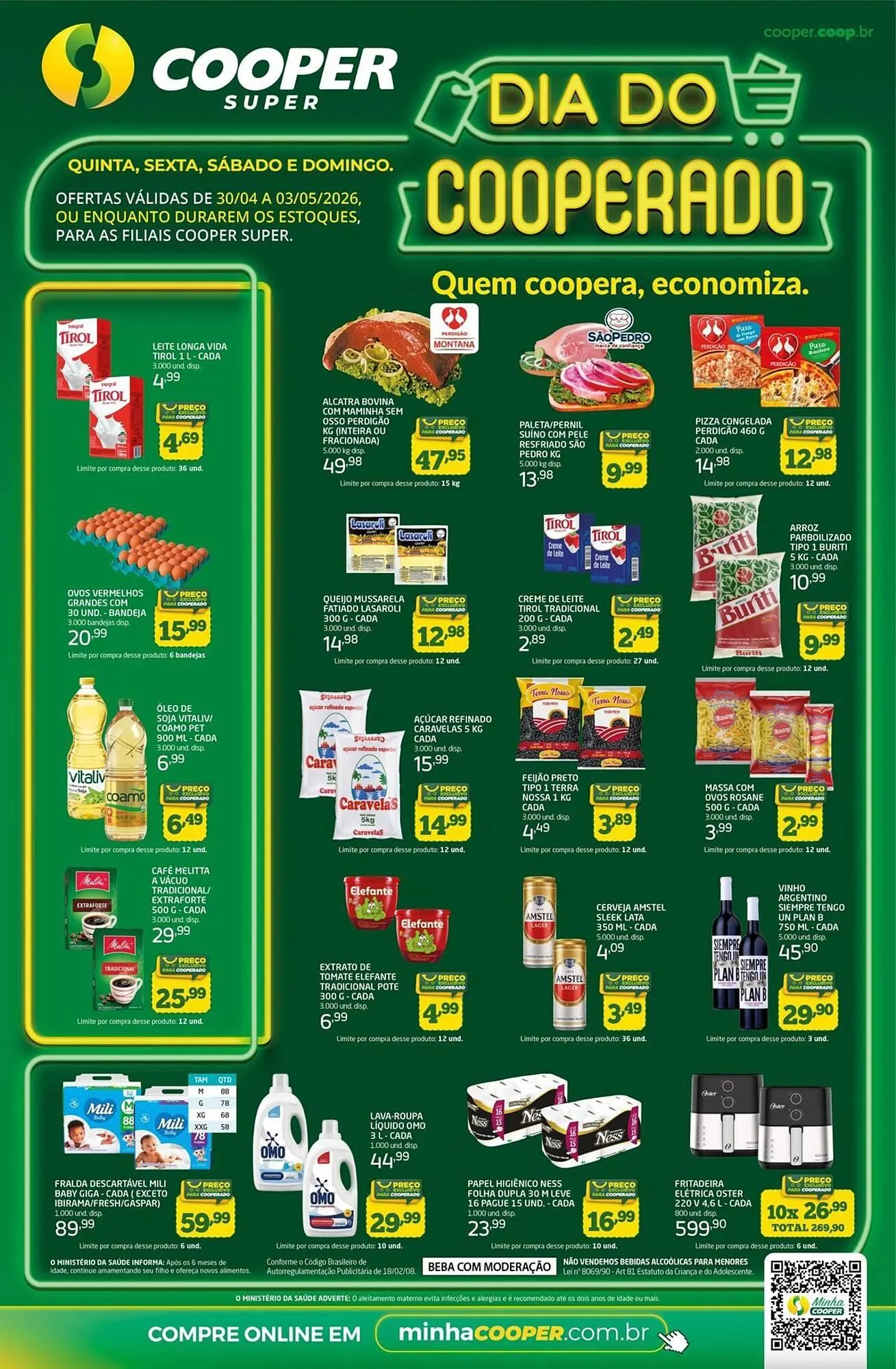 Encarte de Tabloide Cooper 30 de abril até 3 de maio 2026 - Pagina 1