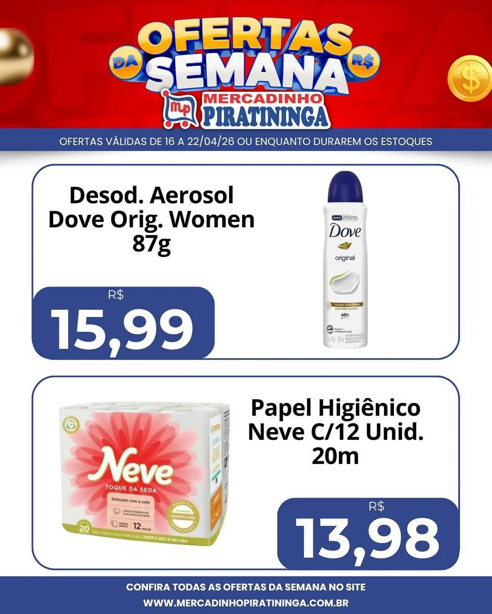 Encarte de Catálogo Mercadinho Piratininga 16 de abril até 22 de abril 2026 - Pagina 5