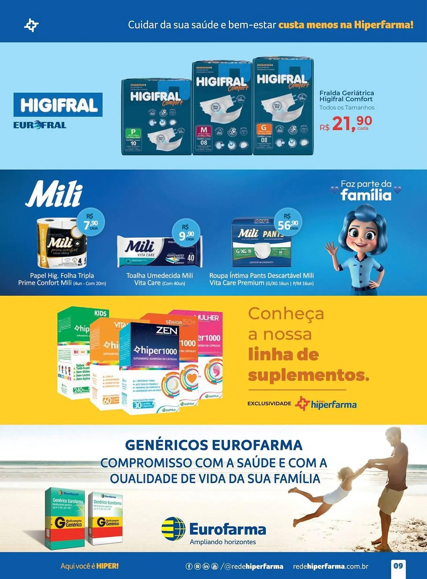 Encarte de Catálogo Hiper Farma 5 de julho até 4 de agosto 2025 - Pagina 9