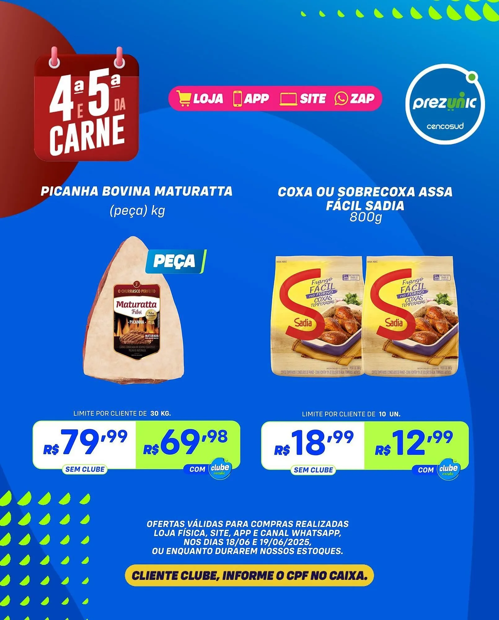 Encarte de Catálogo Prezunic 18 de junho até 19 de junho 2025 - Pagina 1