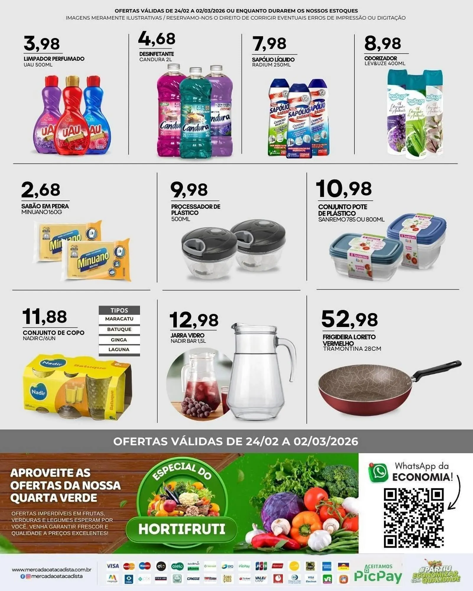 Encarte de Folheto Mercadão Atacadista 24 de fevereiro até 2 de março 2026 - Pagina 4