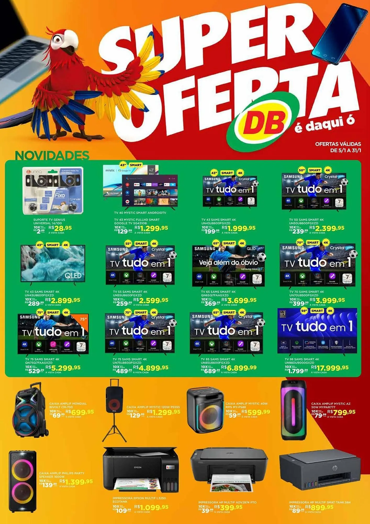 Encarte de Catálogo DB Supermercados 13 de janeiro até 31 de janeiro 2026 - Pagina 1