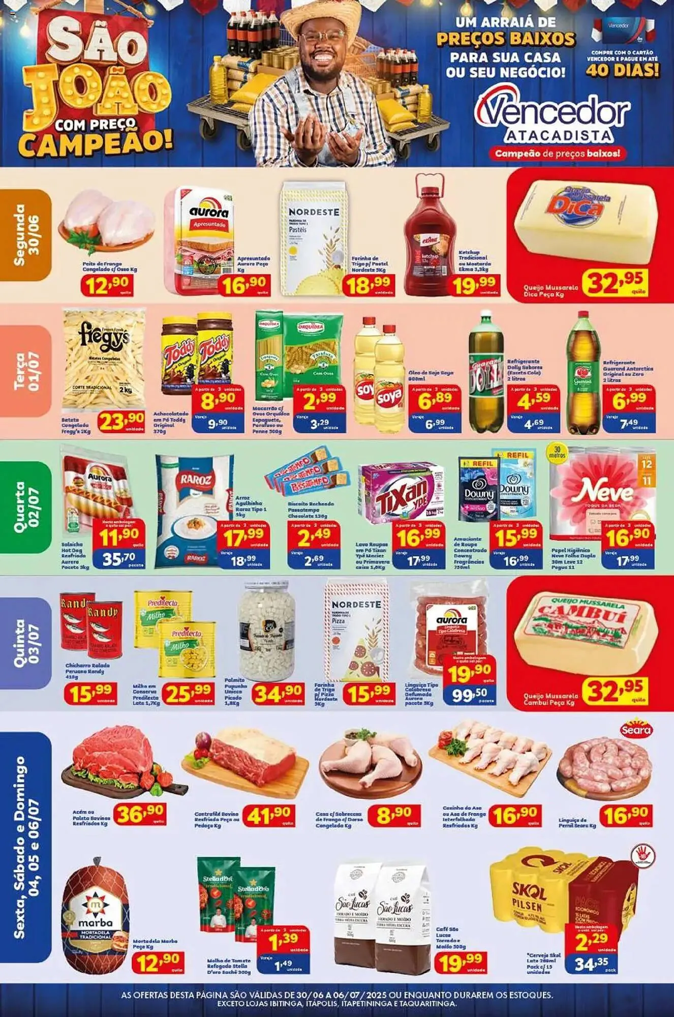 Encarte de Catálogo Vencedor Atacadista 30 de junho até 6 de julho 2025 - Pagina 1