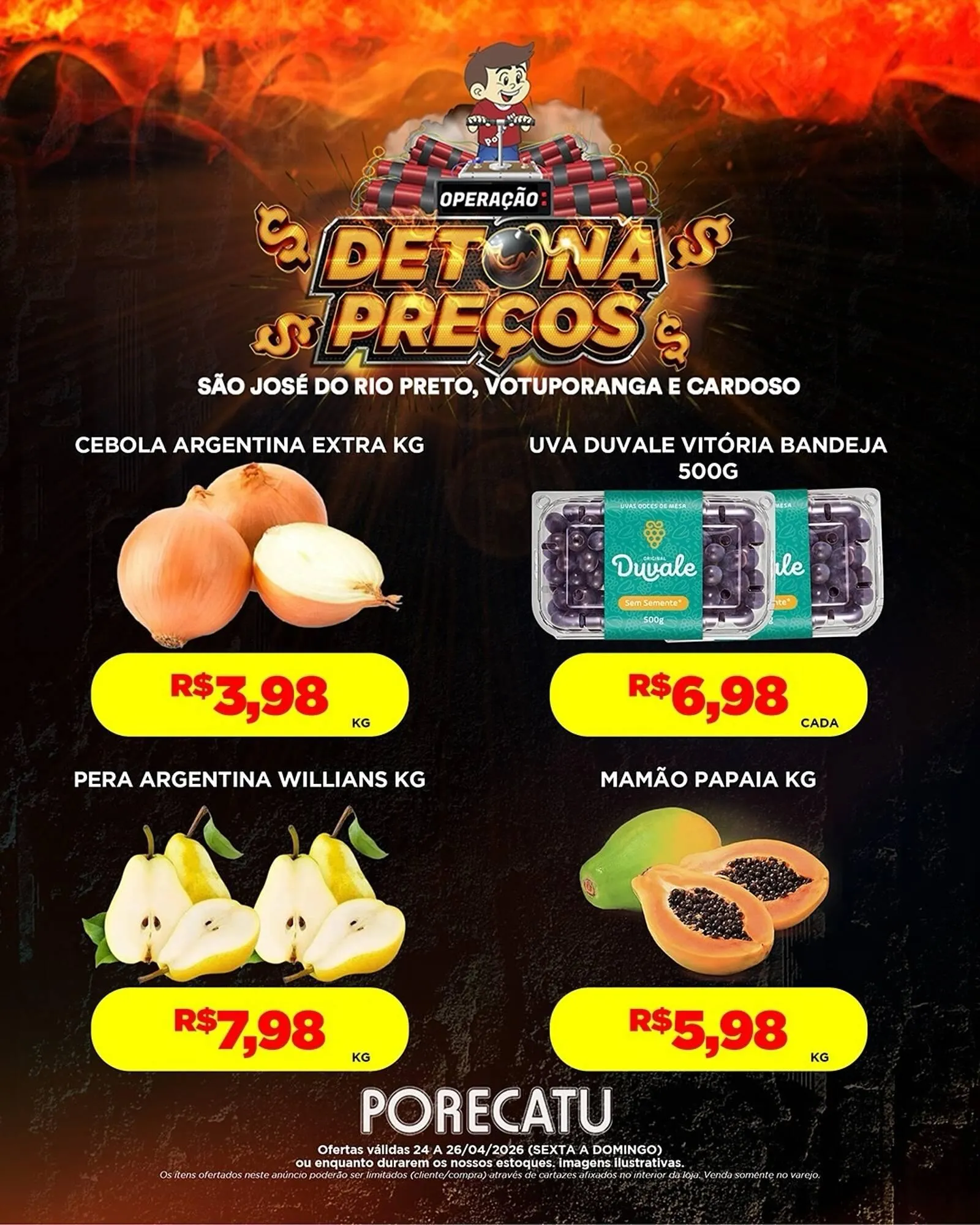 Encarte de Catálogo Supermercado Porecatu 24 de abril até 26 de abril 2026 - Pagina 3