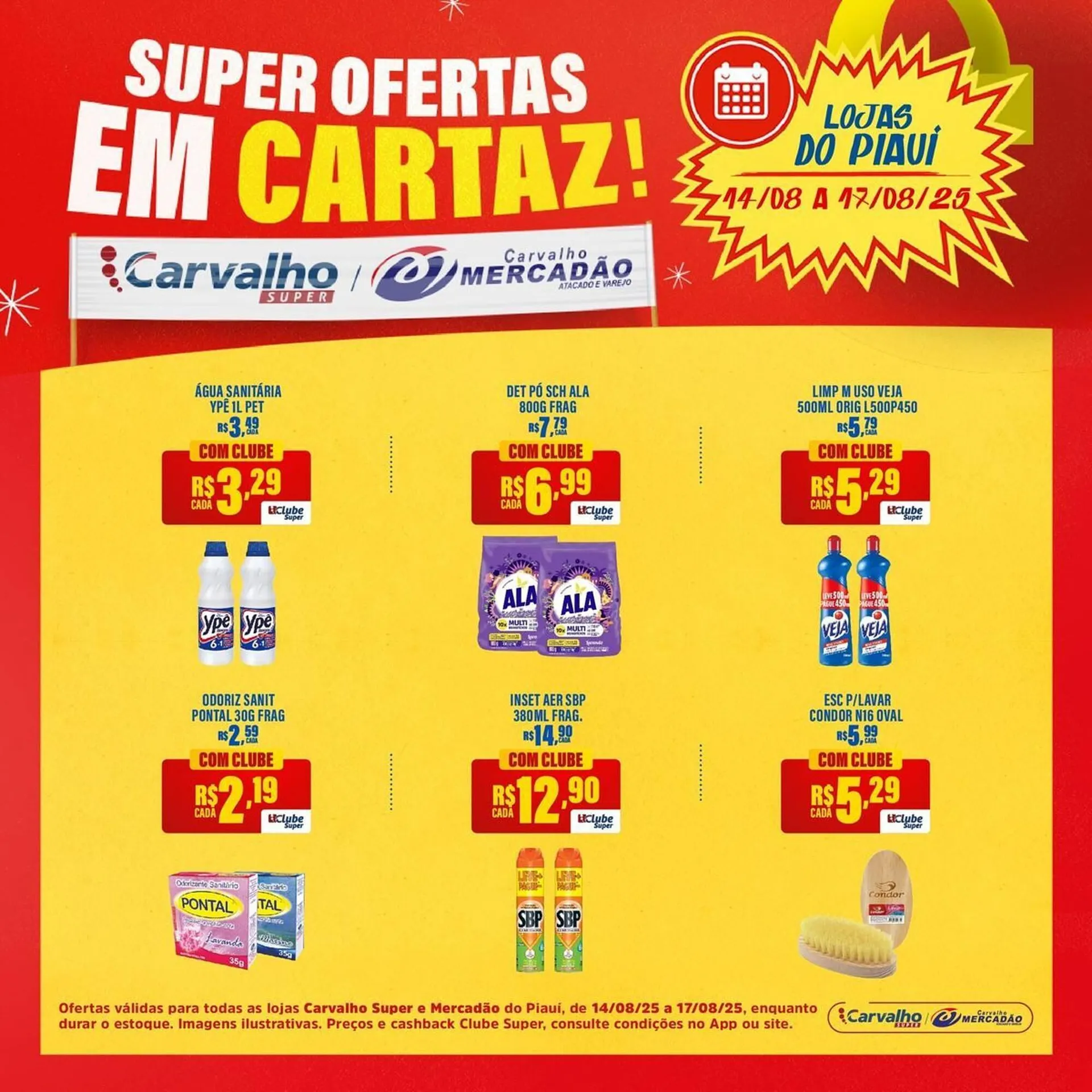 Encarte de Catálogo Carvalho Supermercado 14 de agosto até 17 de agosto 2025 - Pagina 6