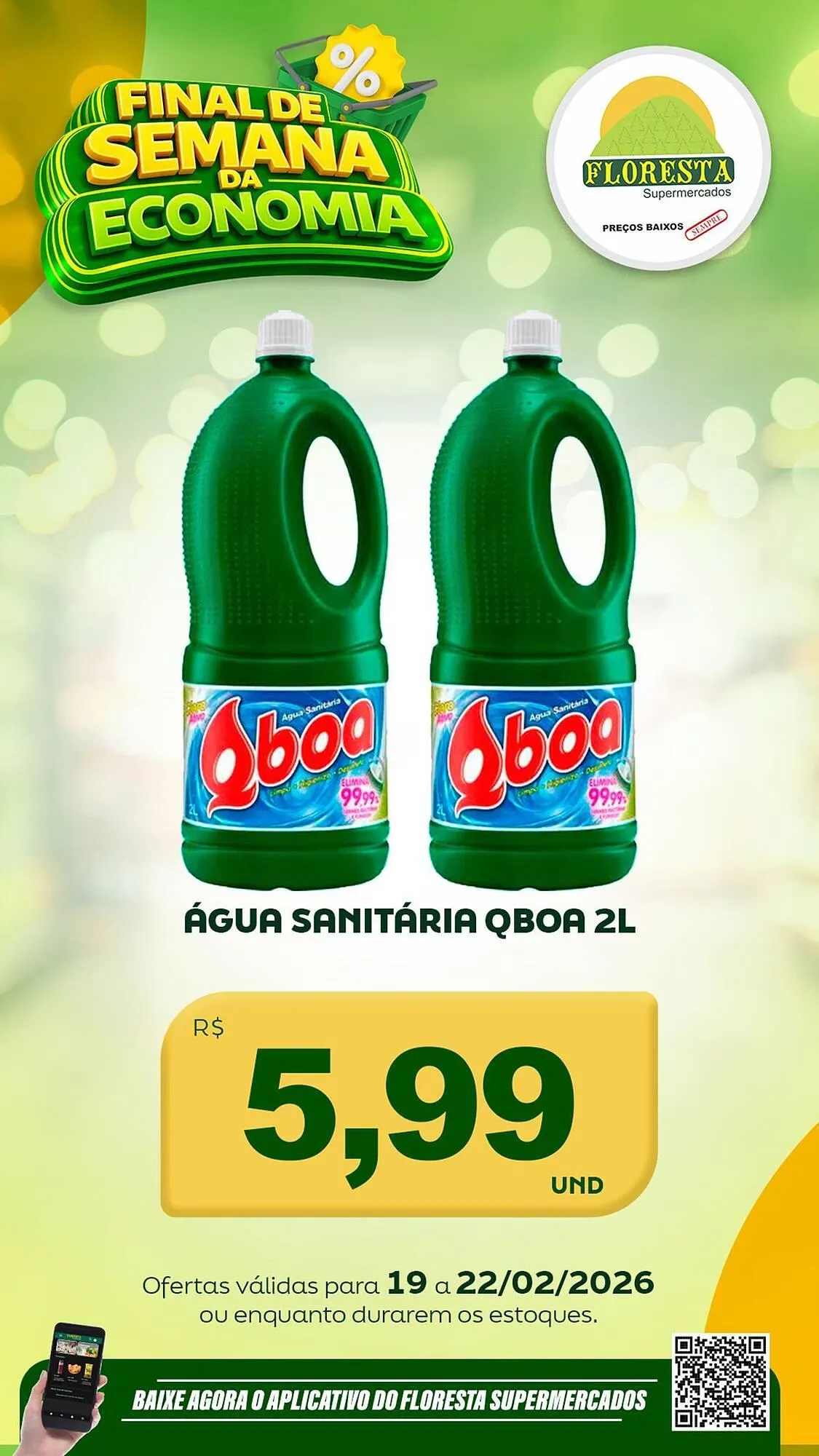 Encarte de Catálogo Floresta Supermercados 19 de fevereiro até 22 de fevereiro 2026 - Pagina 57