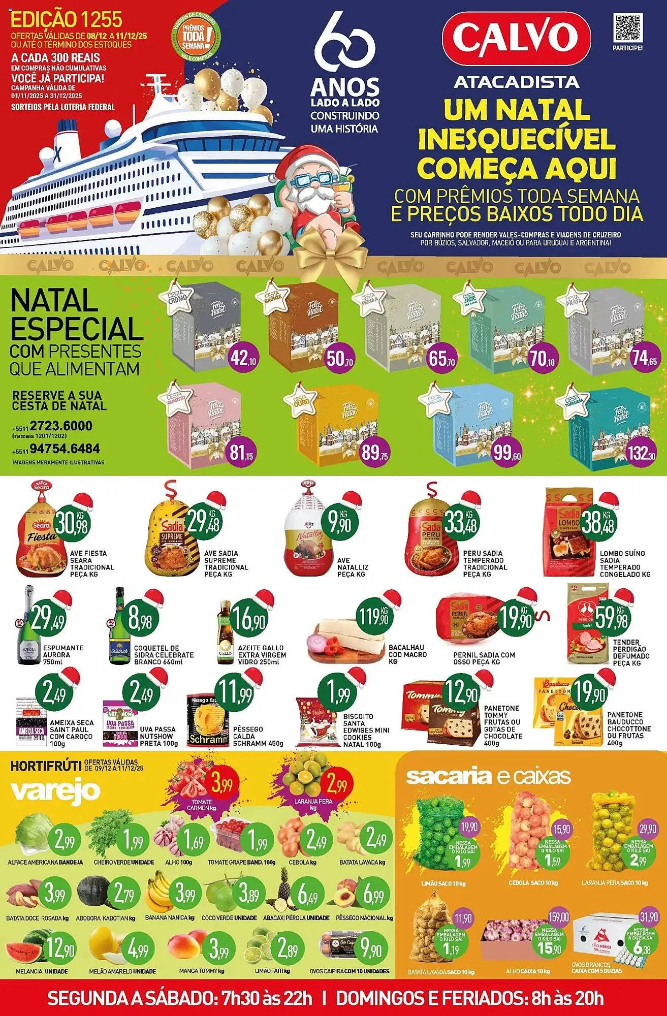 Encarte de Folheto Calvo Atacadista 8 de dezembro até 12 de dezembro 2025 - Pagina 1