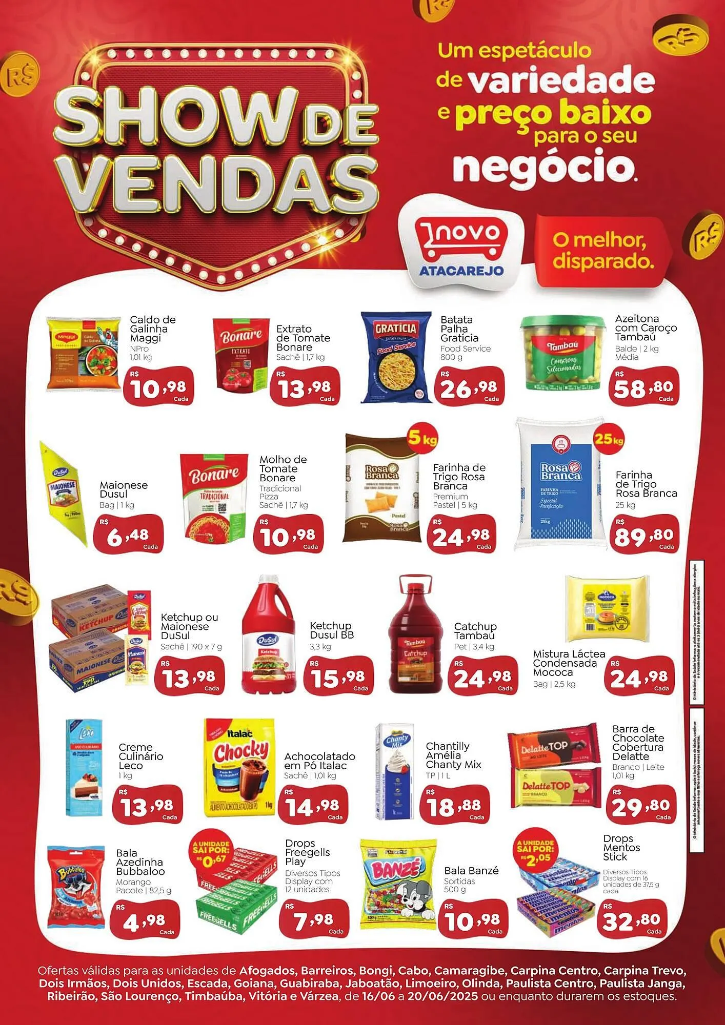 Encarte de Catálogo Novo Atacarejo 16 de junho até 23 de junho 2025 - Pagina 1