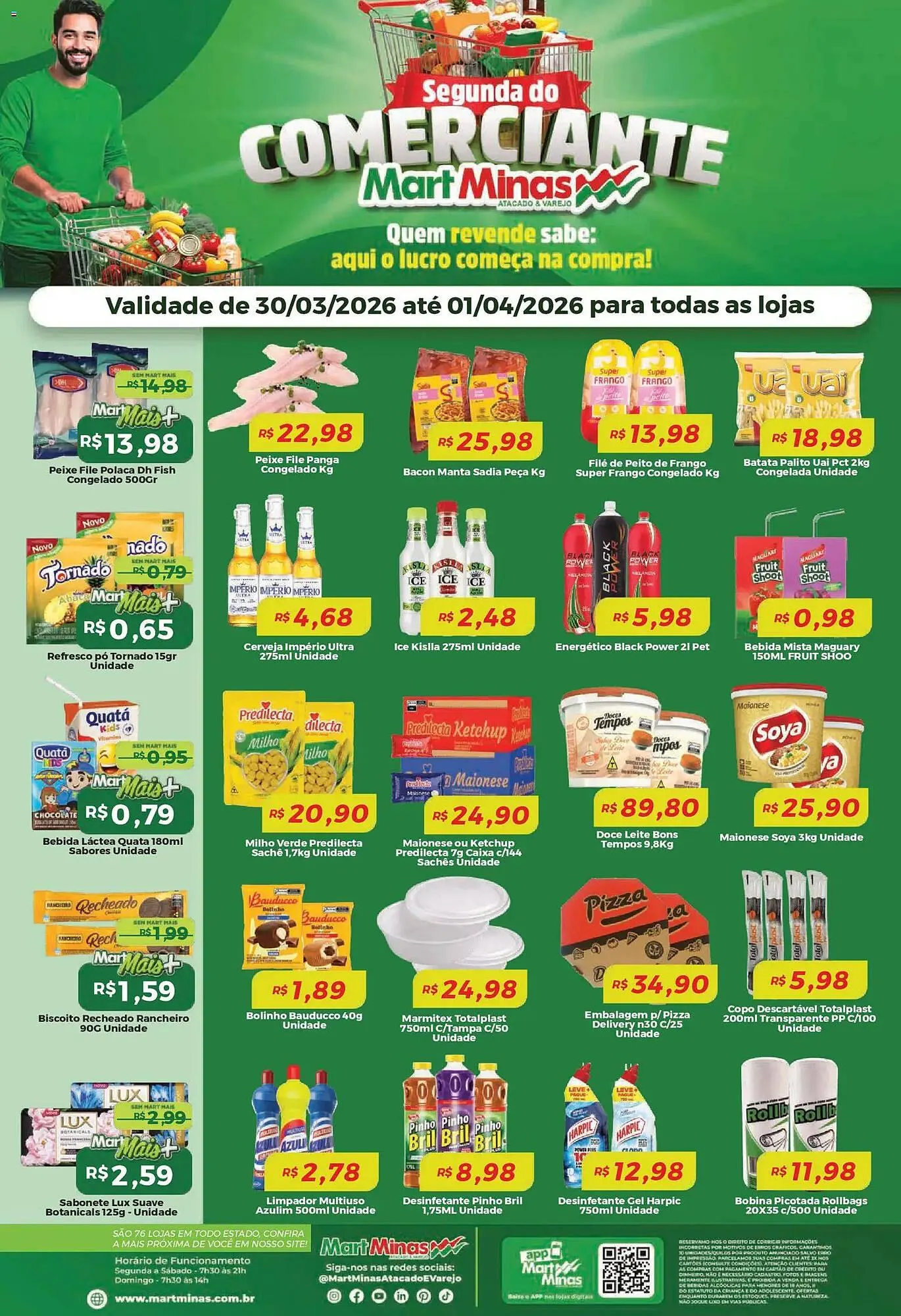 Encarte de Folheto Mart Minas 30 de março até 1 de abril 2026 - Pagina 1