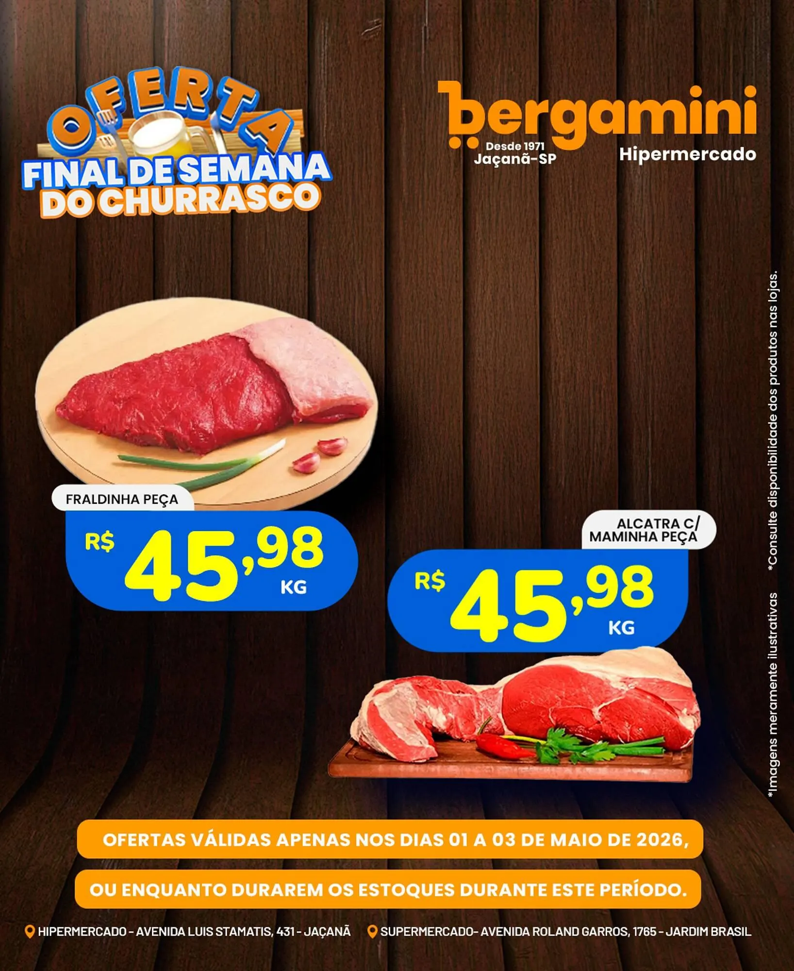 Encarte de Catálogo Supermercado Bergamini 1 de maio até 3 de maio 2026 - Pagina 1