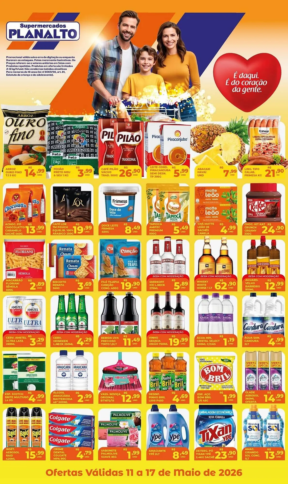 Encarte de Catálogo Supermercados Planalto 12 de maio até 17 de maio 2026 - Pagina 1