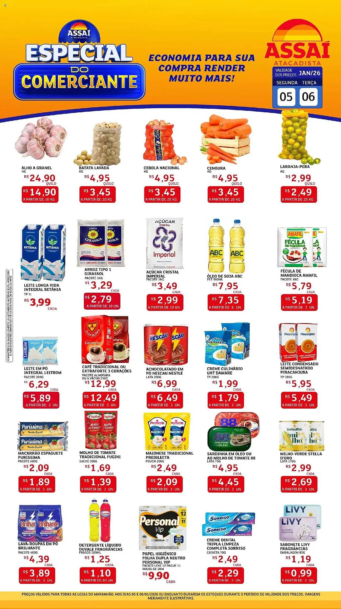 Encarte de Encarte Assaí Atacadista 5 de janeiro até 6 de janeiro 2026 - Pagina 1