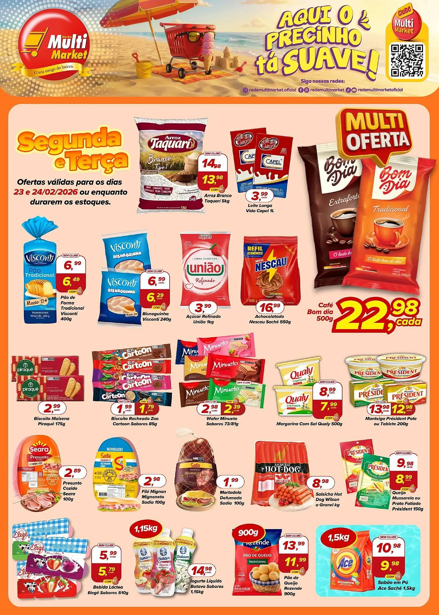 Encarte de Encarte Rede Multi Market 23 de fevereiro até 24 de fevereiro 2026 - Pagina 1