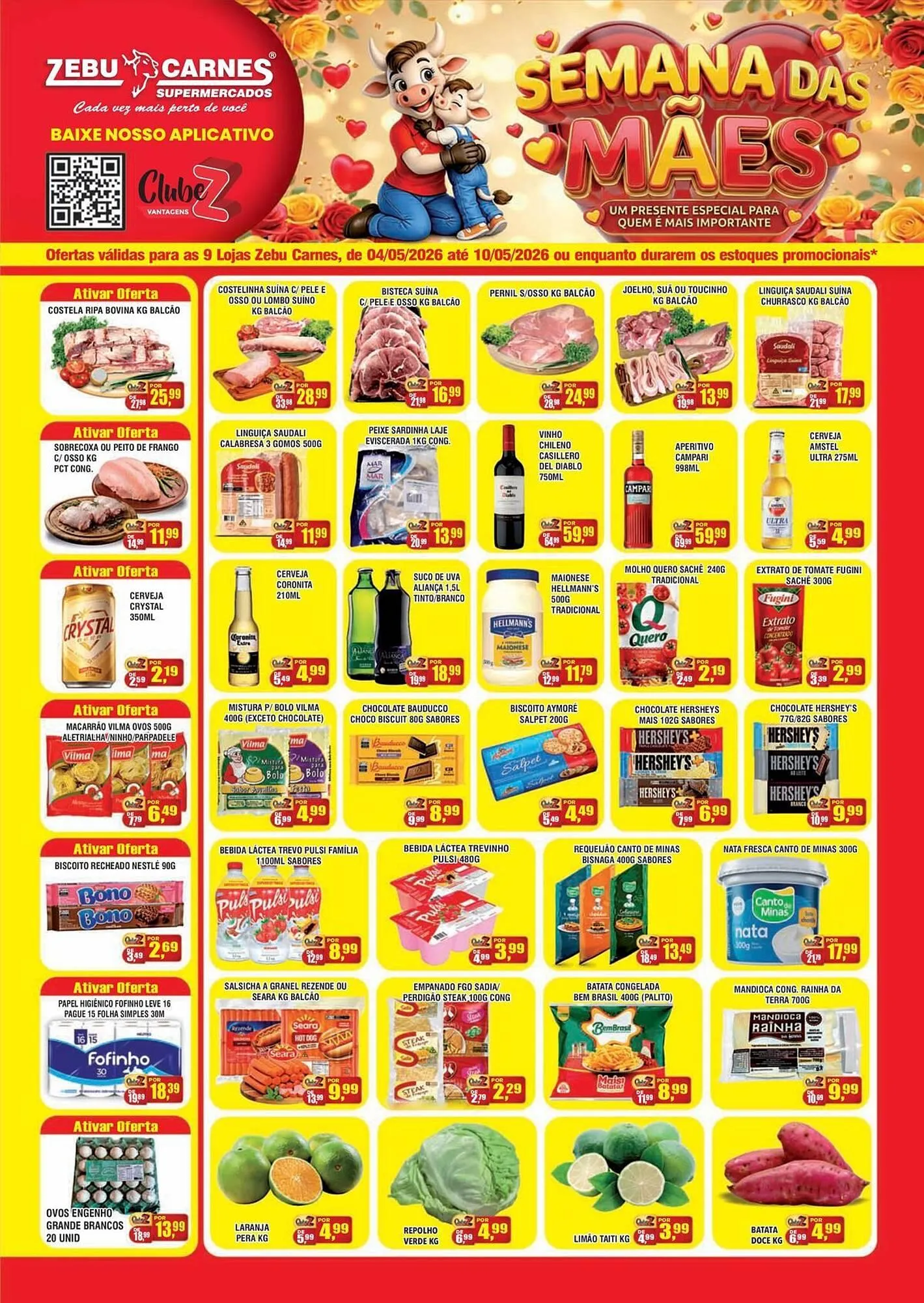 Encarte de Catálogo Zebu Carnes Supermercados 4 de maio até 10 de maio 2026 - Pagina 1