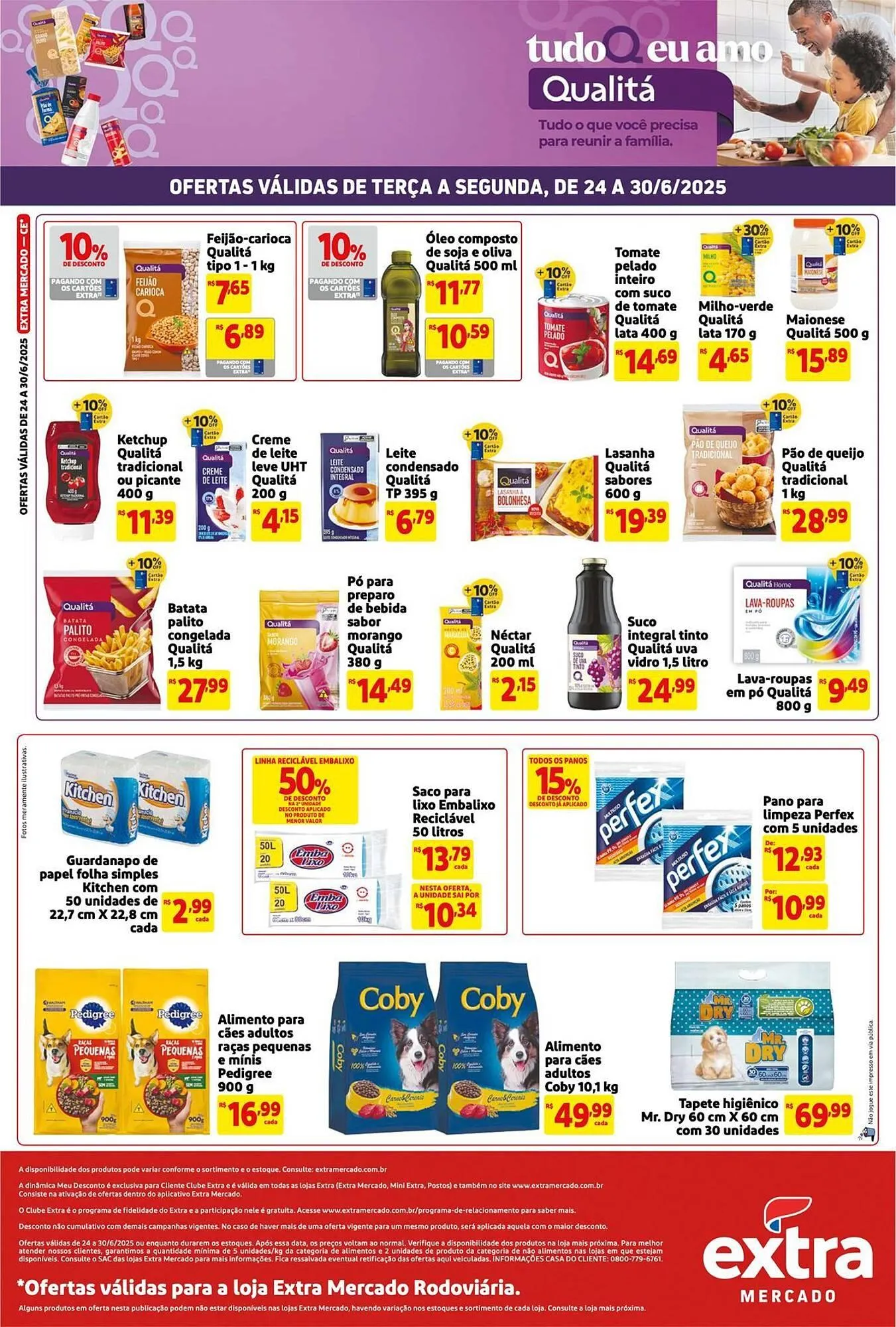 Encarte de Catálogo Mercado Extra 24 de junho até 30 de junho 2025 - Pagina 3