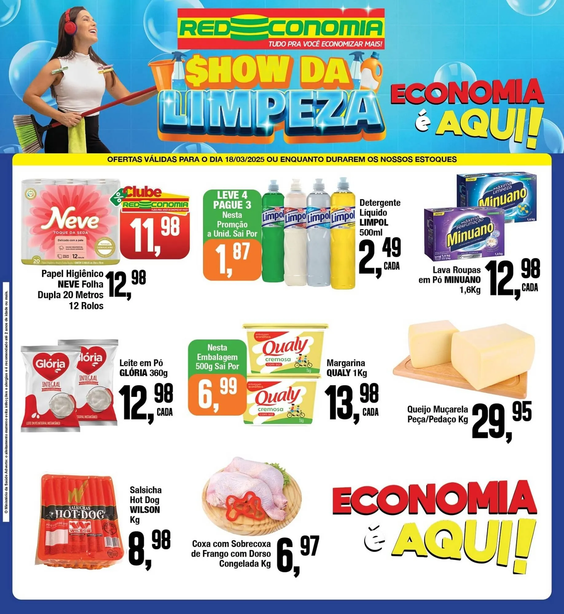 Encarte de Catálogo Rede Economia 18 de março até 27 de março 2025 - Pagina 1