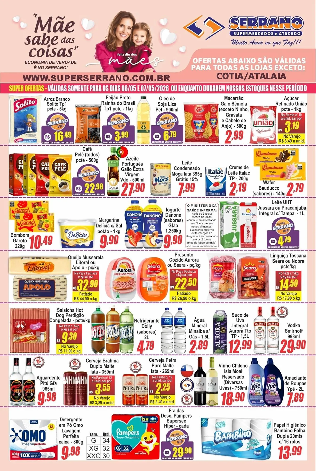 Encarte de Catálogo Serrano Supermercado 6 de maio até 12 de maio 2026 - Pagina 1