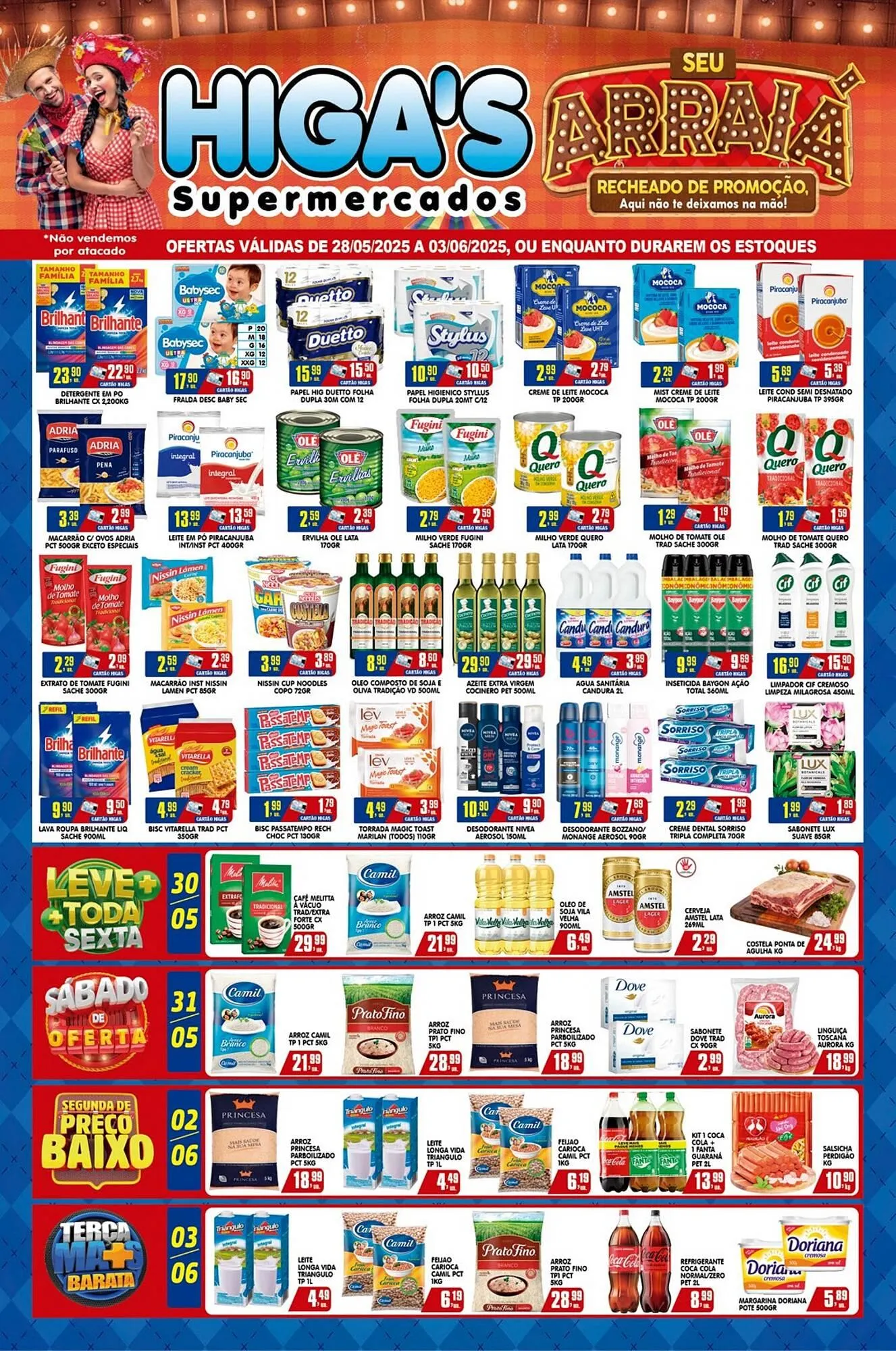 Encarte de Catálogo Higa's Supermercado 27 de maio até 3 de junho 2025 - Pagina 1