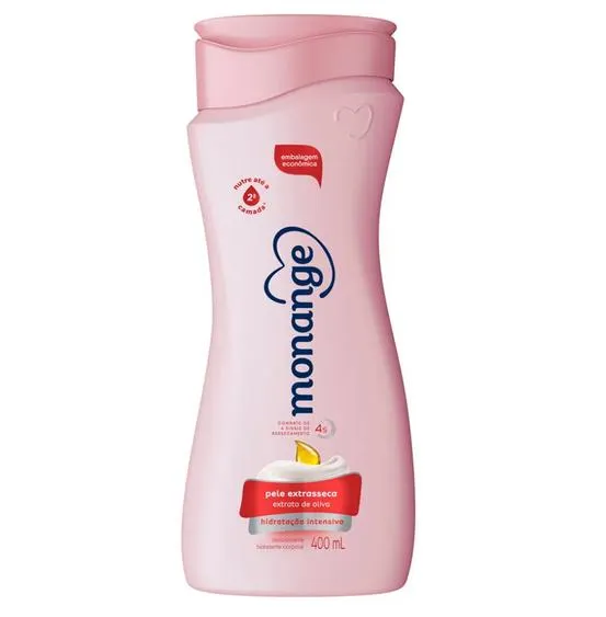 Loção Hidratante Corpo Monange Pele Extra Seca 400ml