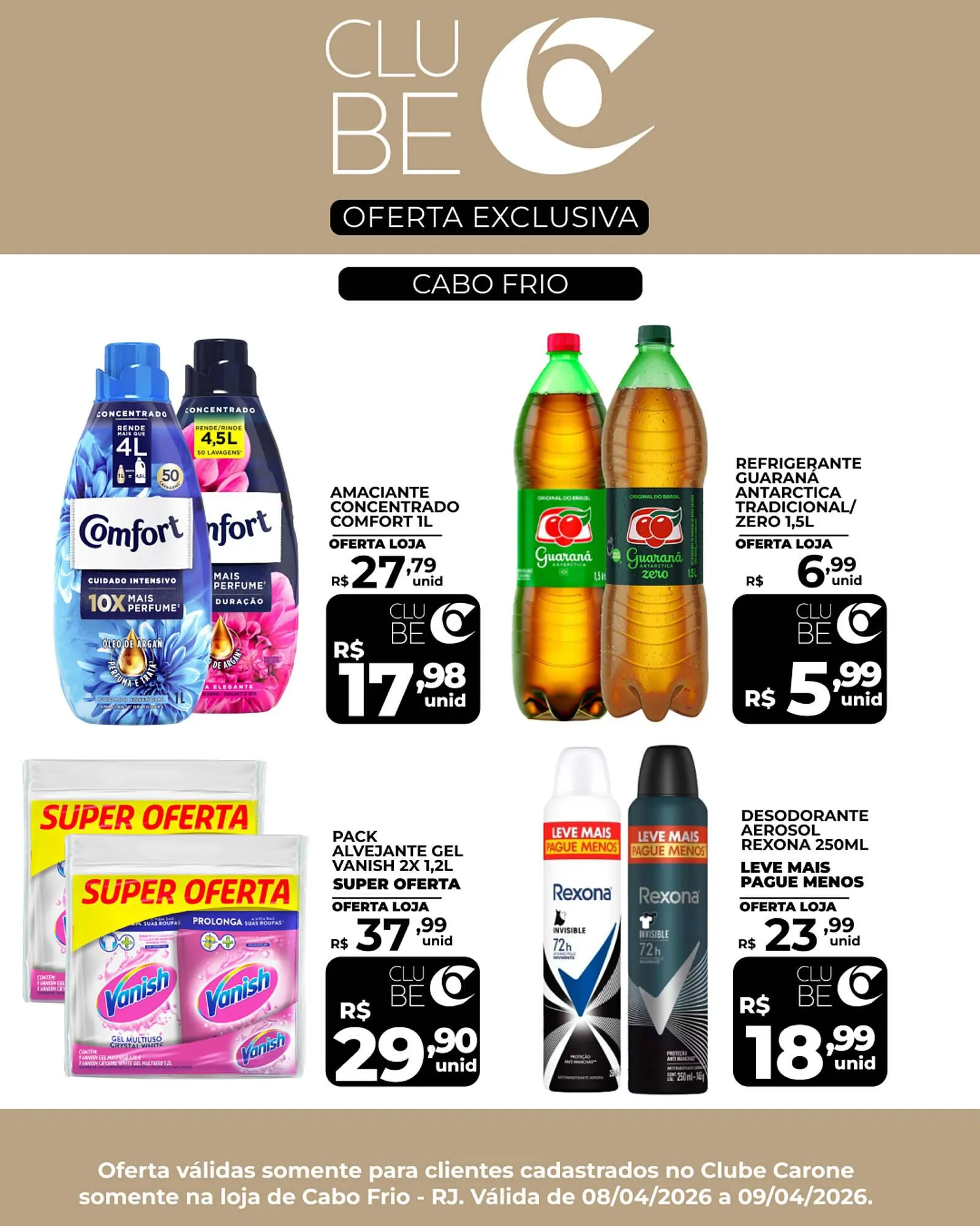 Encarte de Encarte Carone 8 de abril até 9 de abril 2026 - Pagina 1