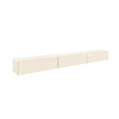 Rack Suspenso para Painel ou TV até 75 Polegadas 3 Portas 1,54m Off White EDN