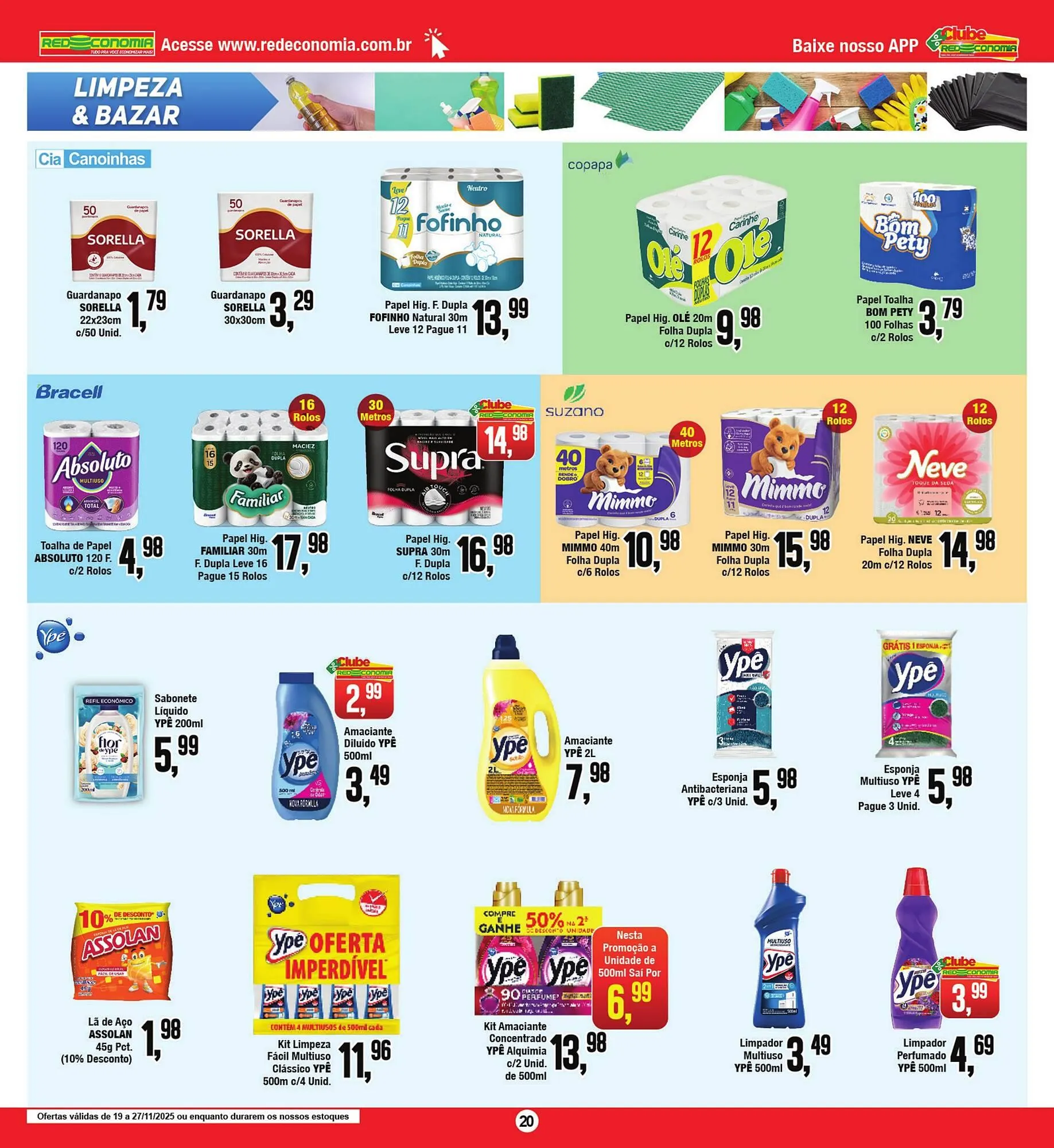 Encarte de Encarte Rede Economia 19 de novembro até 27 de novembro 2025 - Pagina 20