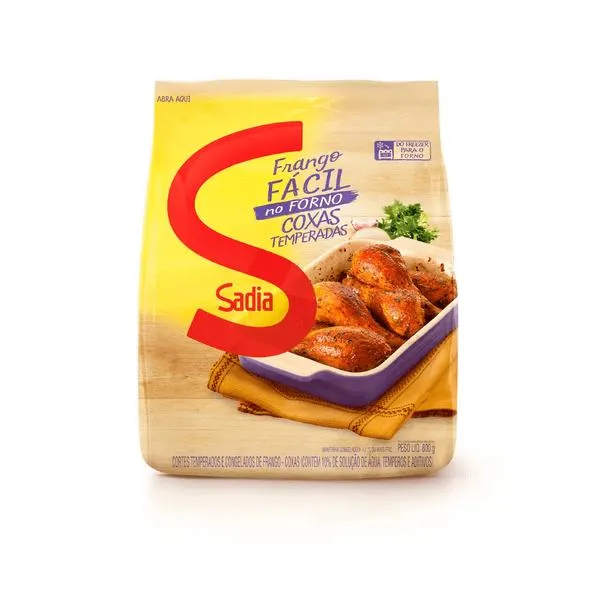 Frango Fácil Sadia Coxas Alho, Cebola e Ervas 800g