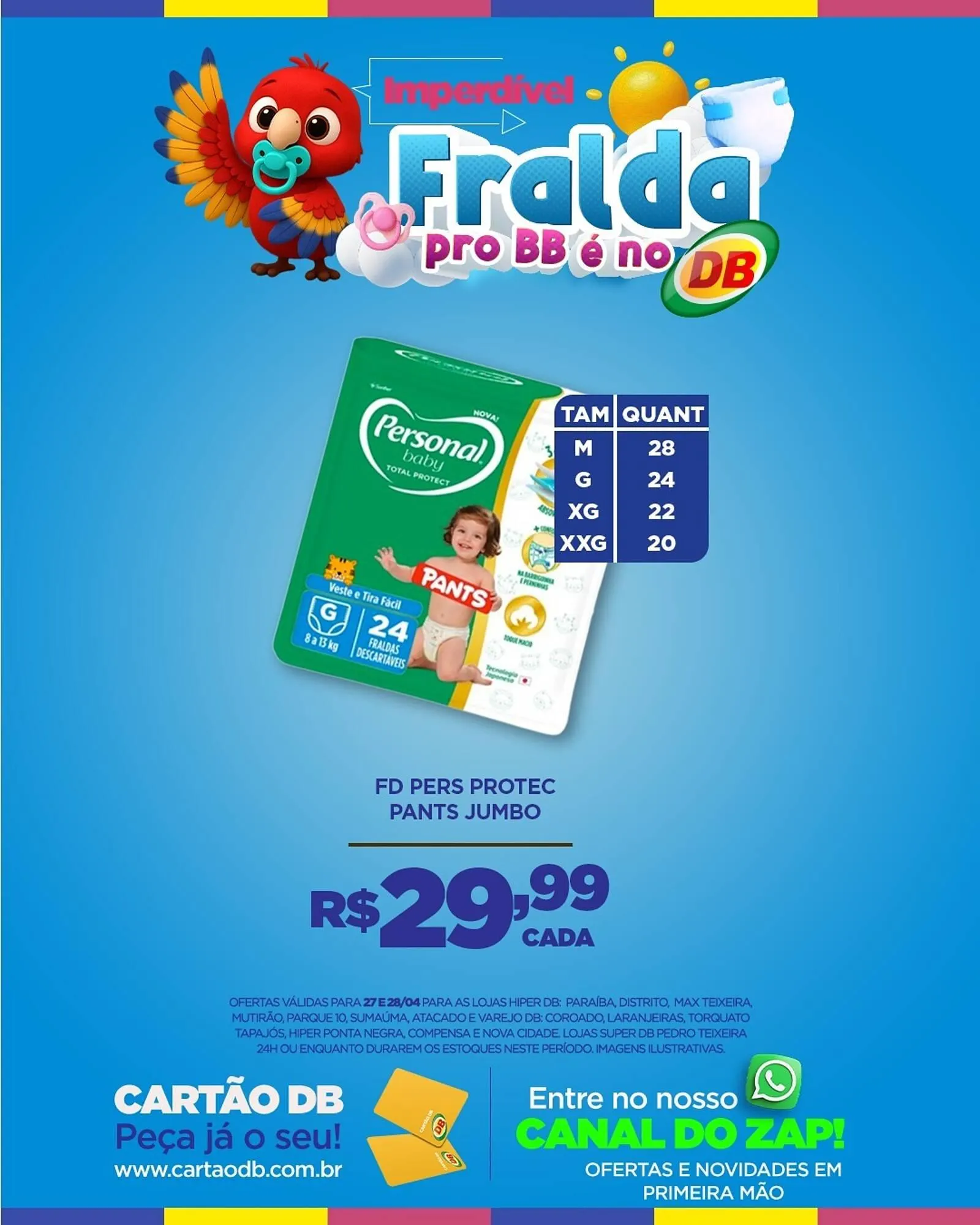 Encarte de Catálogo DB Supermercados 27 de abril até 28 de abril 2026 - Pagina 1