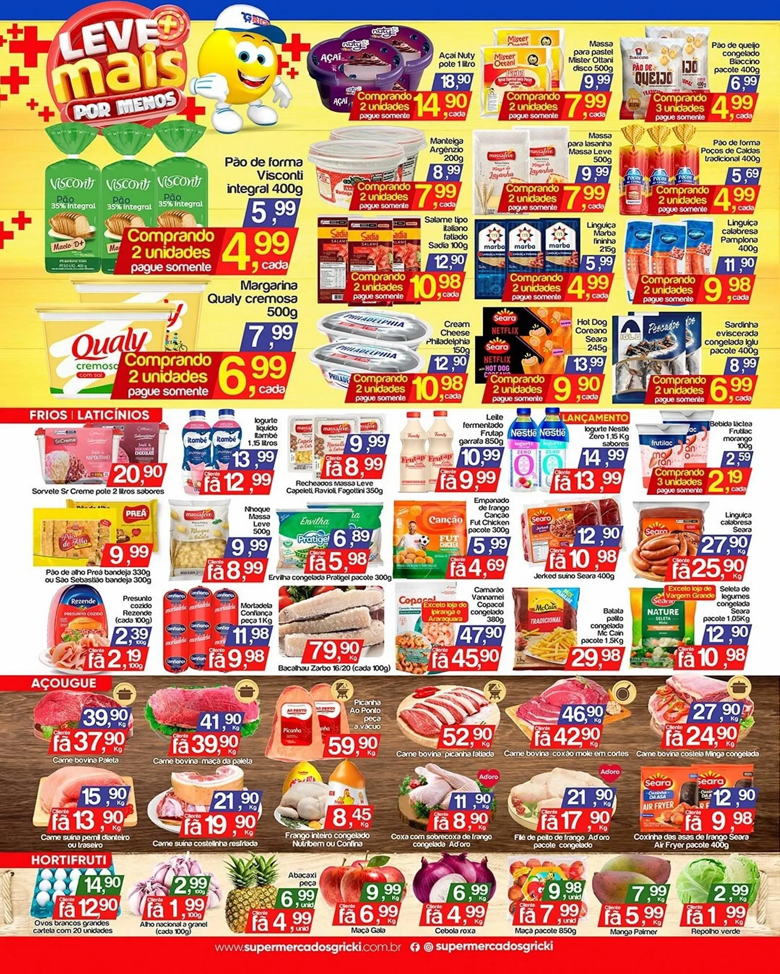 Encarte de Catálogo Supermercados Gricki 20 de fevereiro até 22 de fevereiro 2026 - Pagina 4
