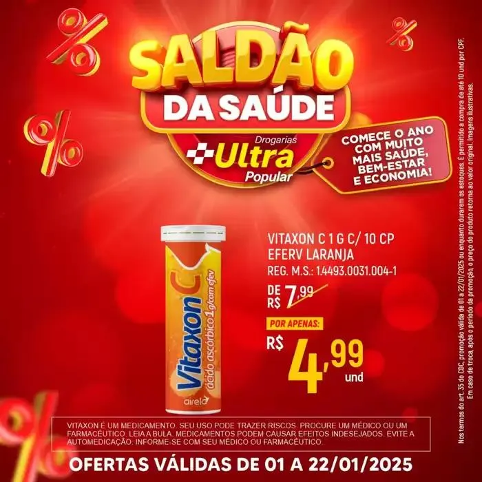 Encarte de Encarte Drogarias Ultra Popular 6 de janeiro até 22 de janeiro 2025 - Pagina 5