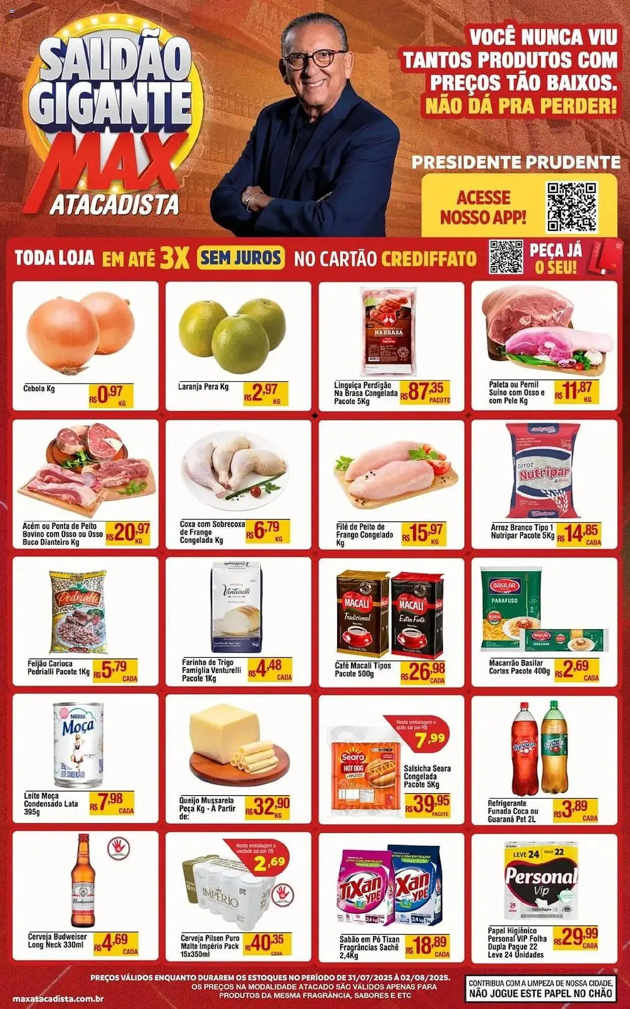 Encarte de Catálogo Max Atacadista 31 de julho até 3 de agosto 2025 - Pagina 1