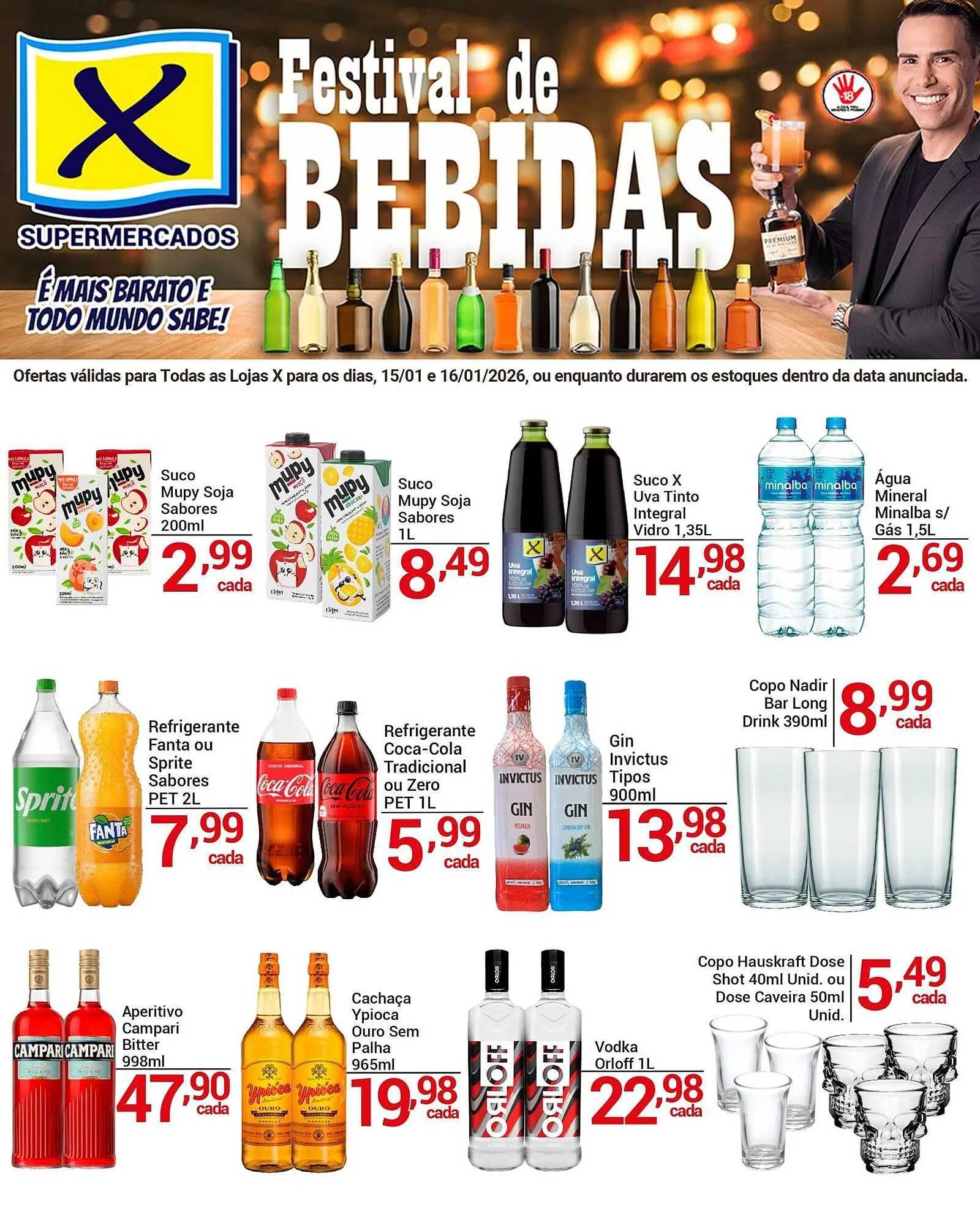 Encarte de Folheto X Supermercados 15 de janeiro até 16 de janeiro 2026 - Pagina 2