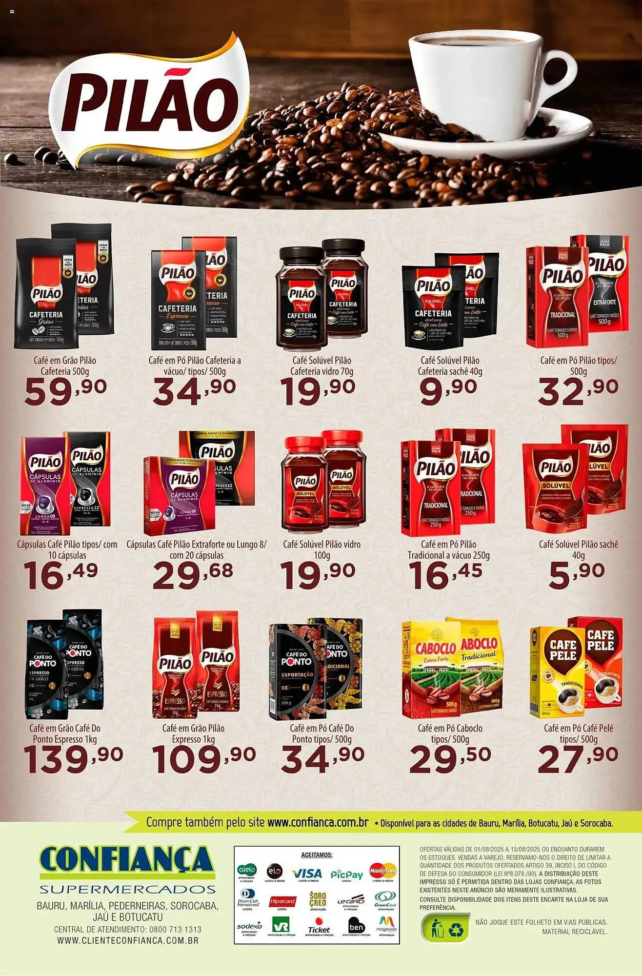 Encarte de Catálogo Confiança Supermercados 1 de agosto até 15 de agosto 2025 - Pagina 2