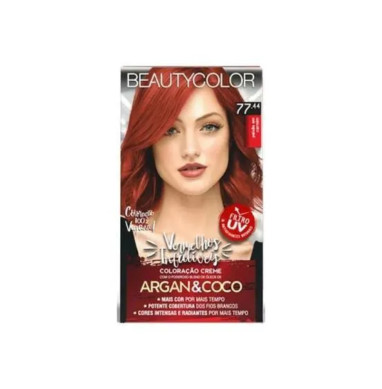 Tintura Beauty Color Kit 77.44 Vermelho Sedução
