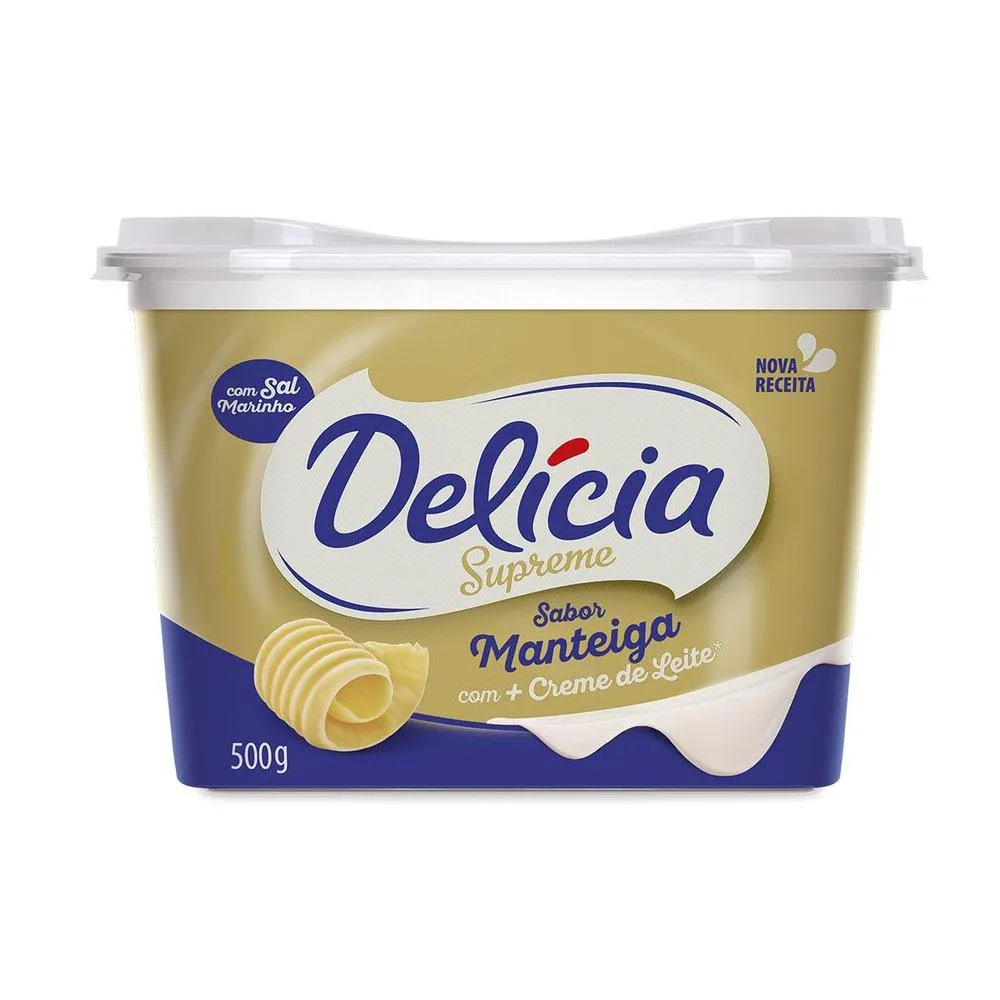 Margarina Delícia Supreme com Creme de Leite com Sal 500g