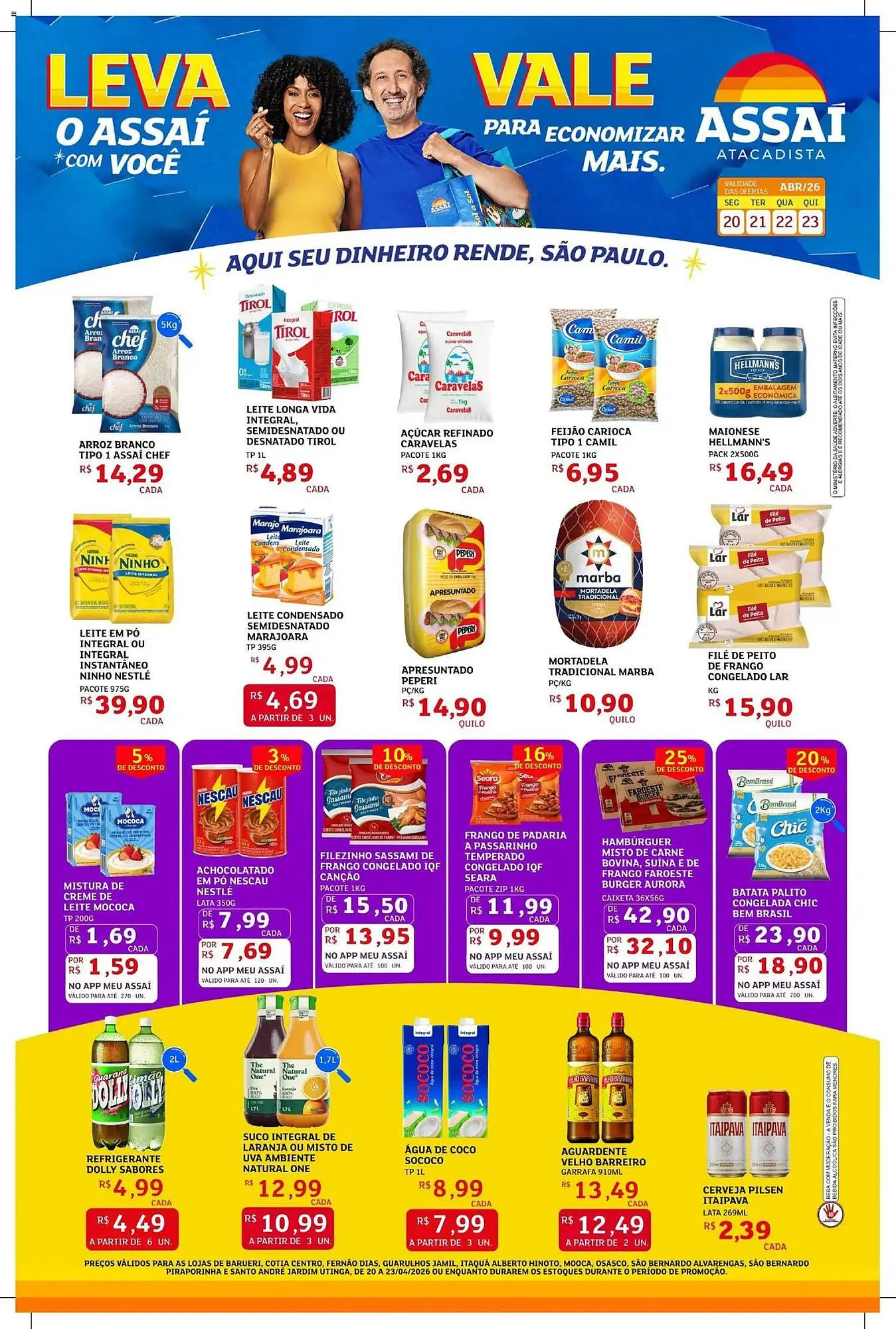 Encarte de Encarte Assaí Atacadista 20 de abril até 23 de abril 2026 - Pagina 1