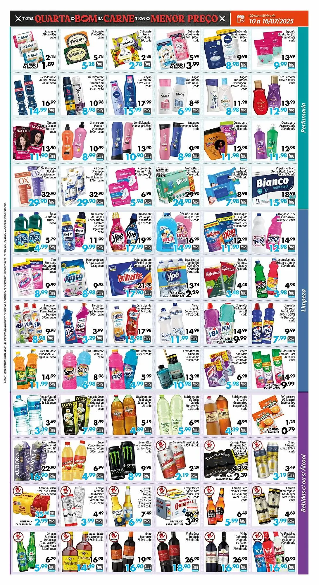 Encarte de Catálogo Supermercados Big Compra 10 de julho até 16 de julho 2025 - Pagina 3